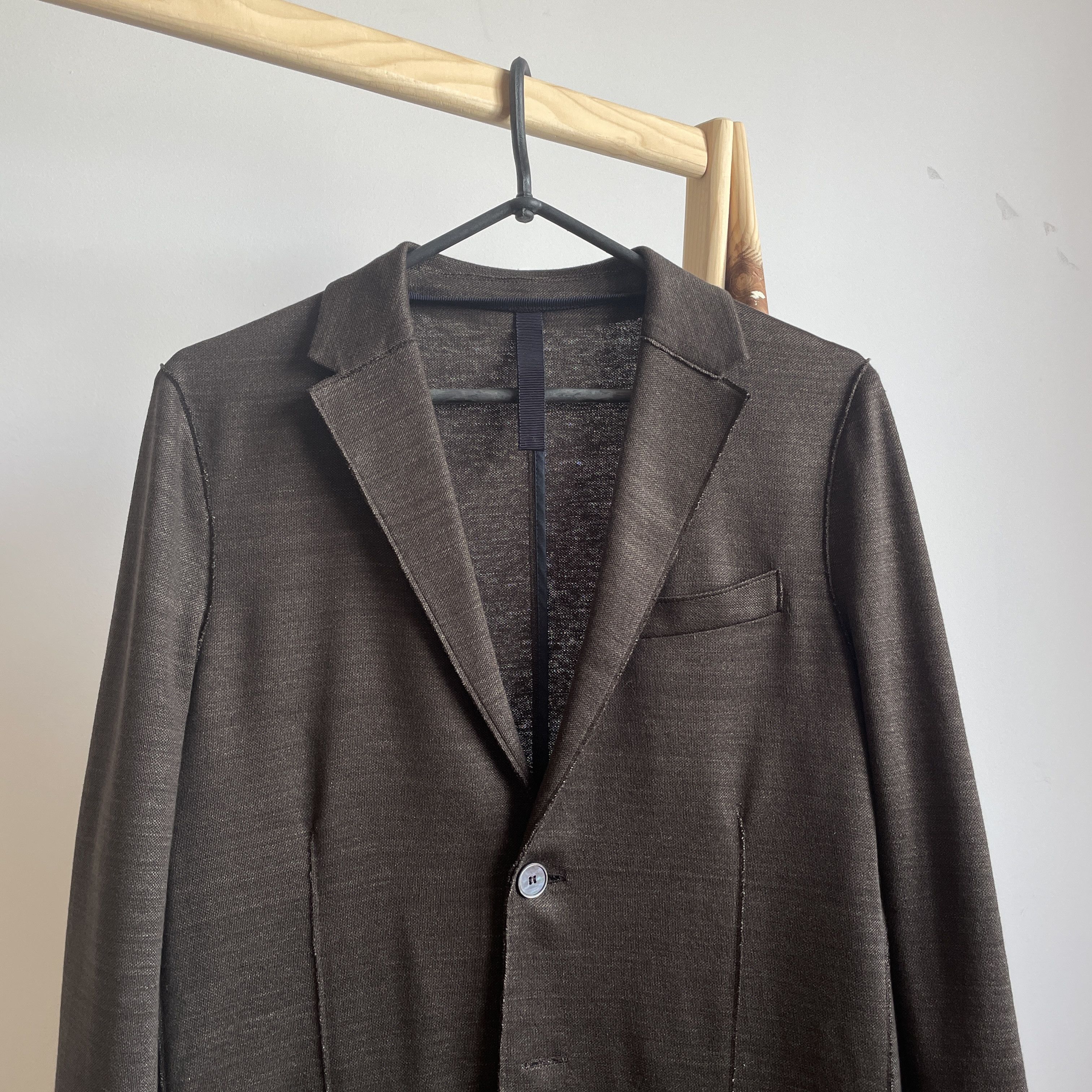 Harris Wharf London Harris Wharf London Linen/Cotton Unstructured Blazer Size 36R - 4 Thumbnail