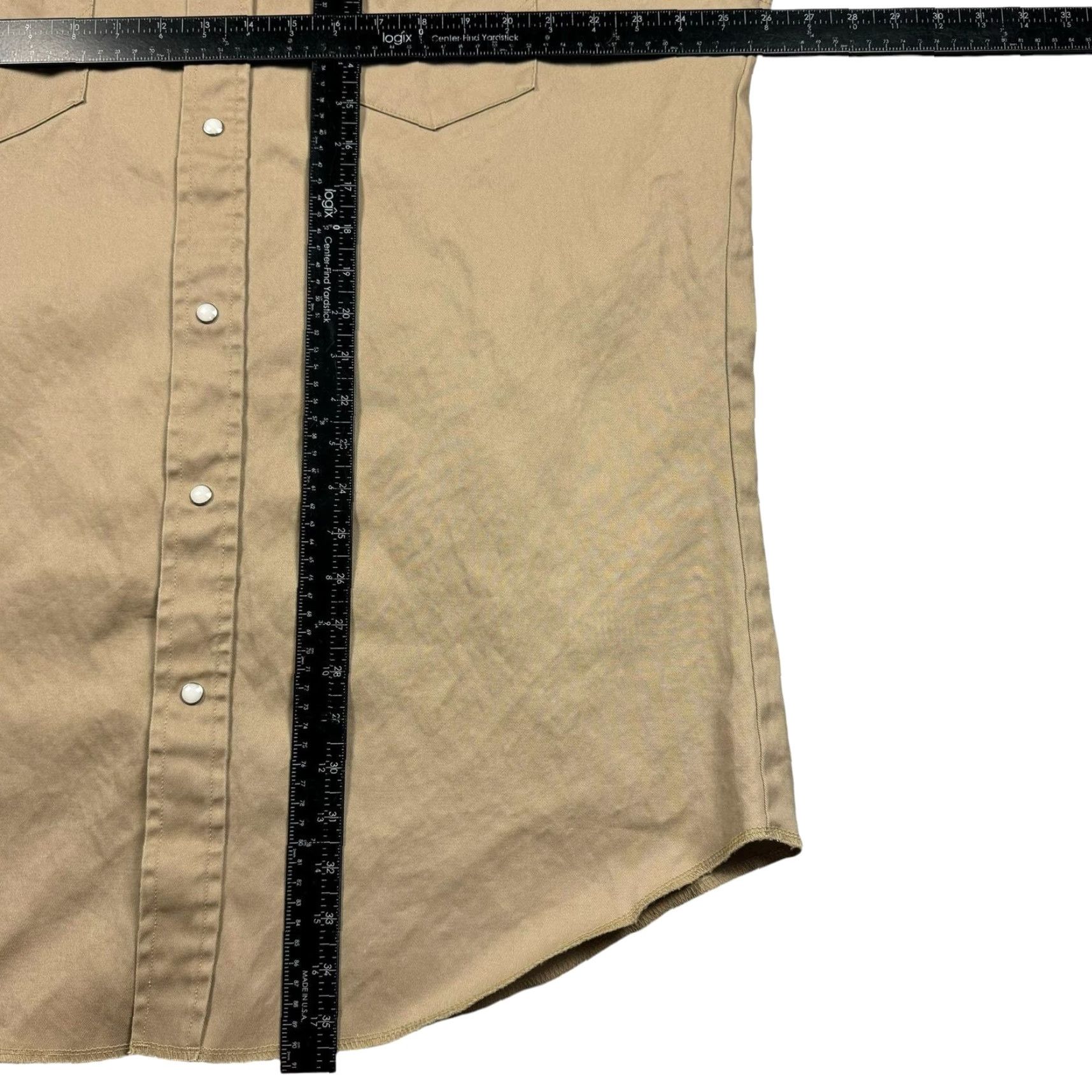 Wrangler VINTAGE Wrangler Canvas Shirt Men's XLT Pearl Snap Western Utility Workwear Shirt Size US XL / EU 56 / 4 - 5 Thumbnail