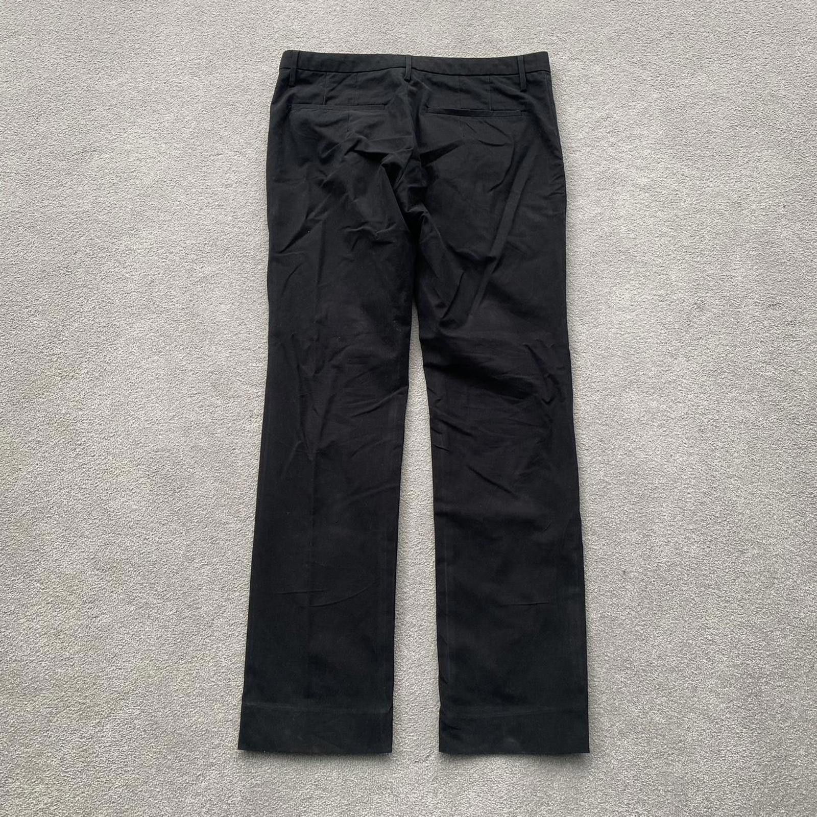 Helmut Lang Helmut Lang Black Chino Trousers Size US 31 - 3 Thumbnail