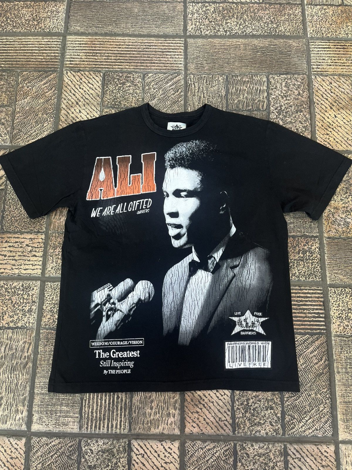 Barriers New Barriers Mohammad Ali T-Shirt Black Sz. Medium Size US M / EU 48-50 / 2 - 1 Thumbnail