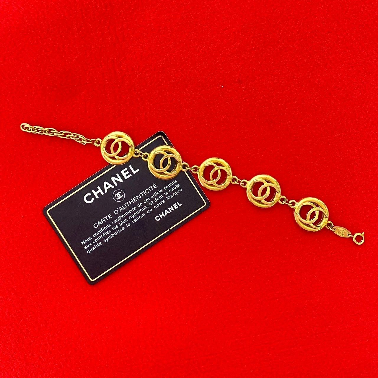 Chanel Chanel Coco Mark Bracelet Metal Bracelet DUTY FREE for USA