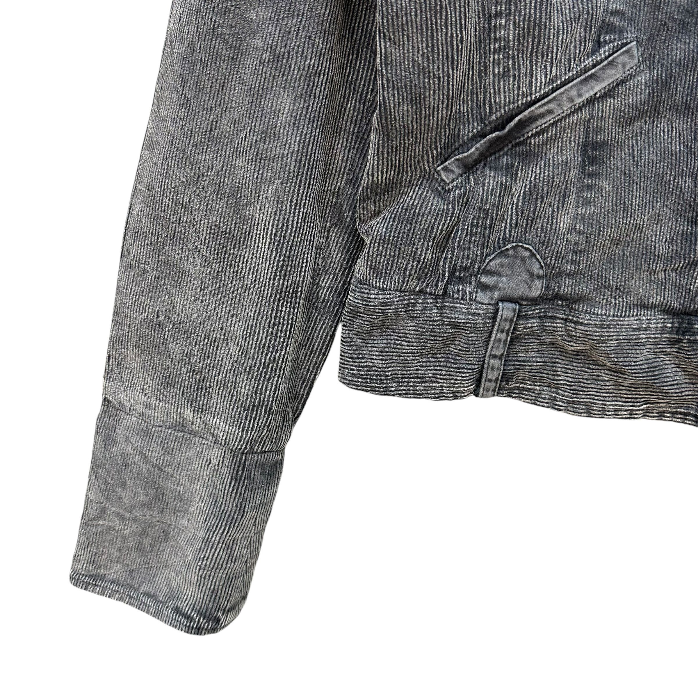 MAX&Co. MAX & CO Washed Blue Corduroy Funnel Neck Jacket #A69-1659 Size S / US 4 / IT 40 - 4 Thumbnail