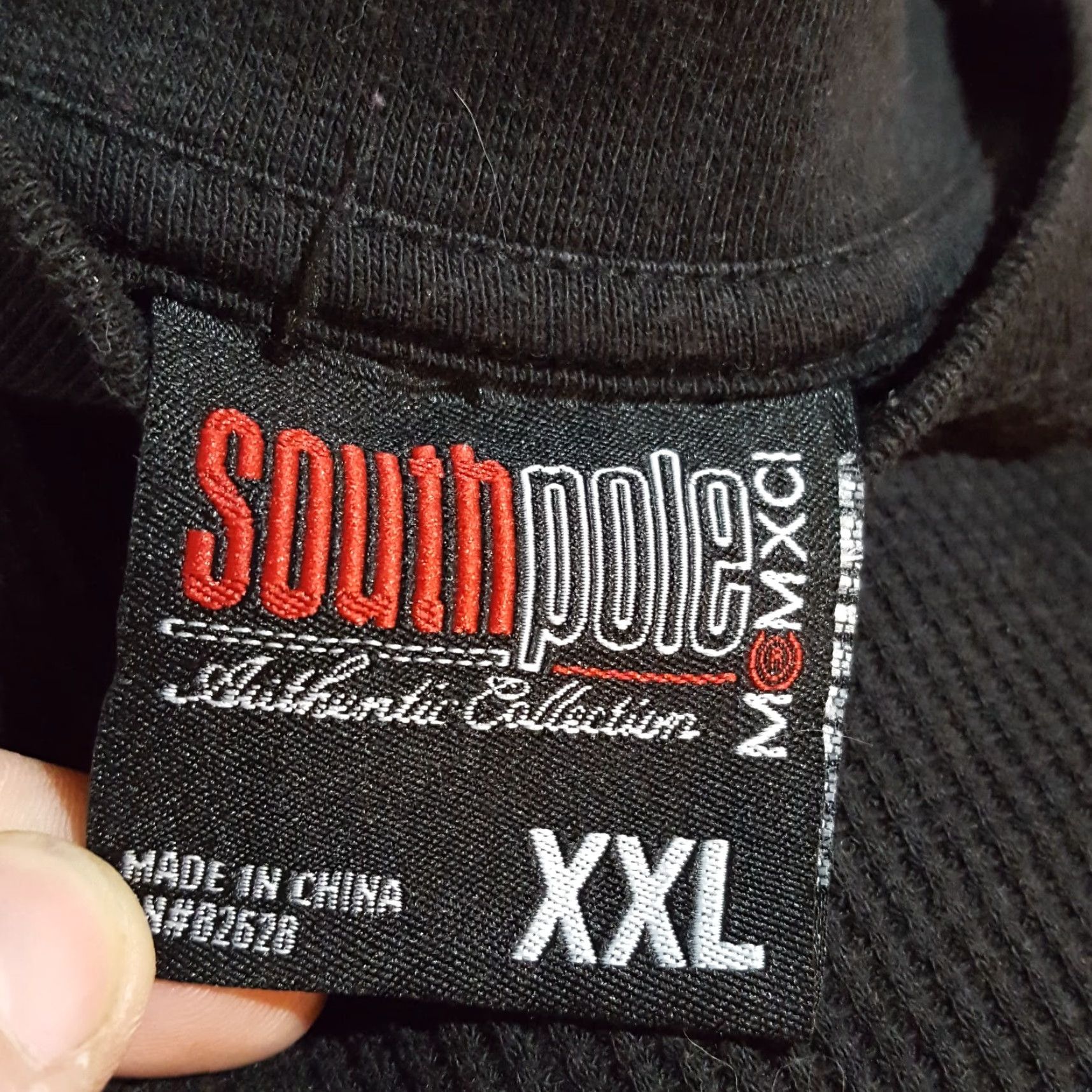 Southpole VINTAGE Southpole Men's T-Shirt 2XL Short Sleeve Crew Neck Thermal Waffle Knit Retro 90s Y2K Skate Grunge Black Size US XXL / EU 58 / 5 - 5 Thumbnail