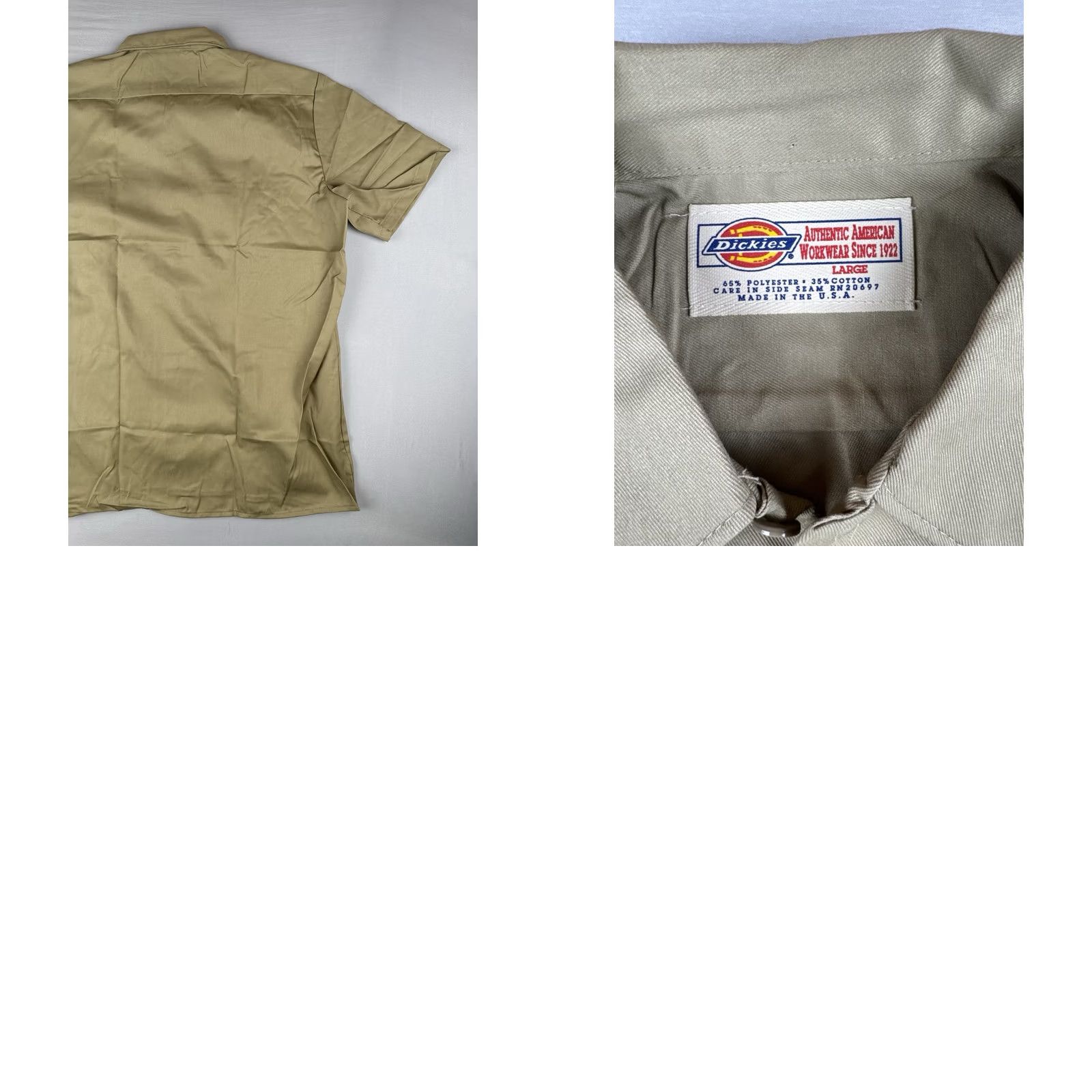 Dickies VINTAGE Dickies Work Shirt USA Made Khaki Button Up Short Sleeve L Mens Size US L / EU 52-54 / 3 - 8 Thumbnail