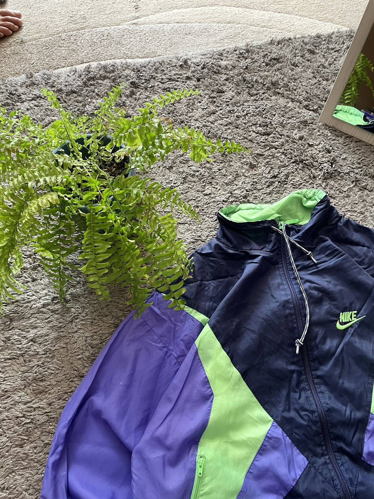 Nike × Vintage 80s Nike Vintage Light Jacket Streetwear Logo Swoosh Rare Size US M / EU 48-50 / 2 - 6 Thumbnail