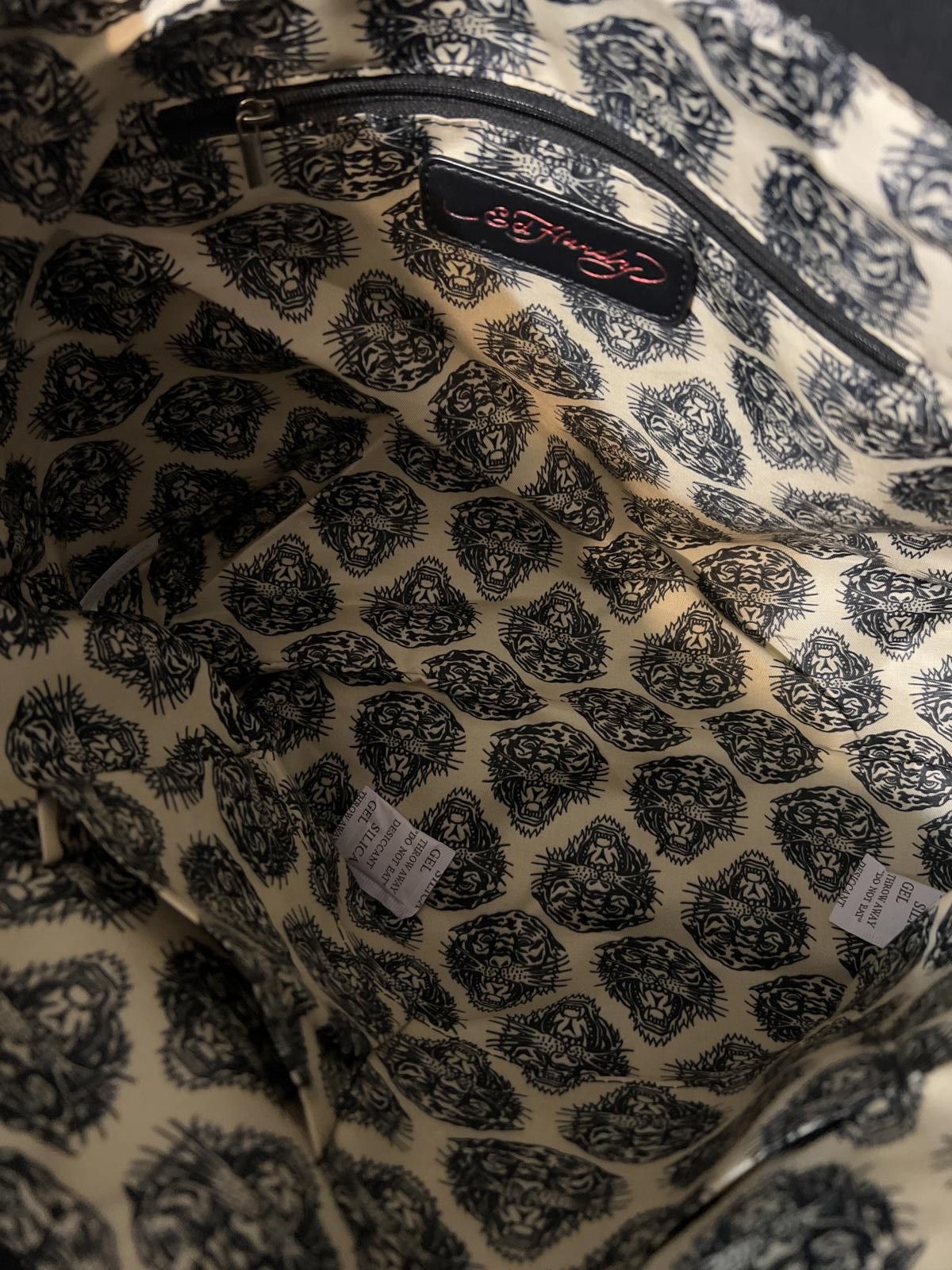 Ed Hardy Ed Hardy Leopard Print Tote Handbag Floral Skull & wallet Size ONE SIZE - 9 Thumbnail