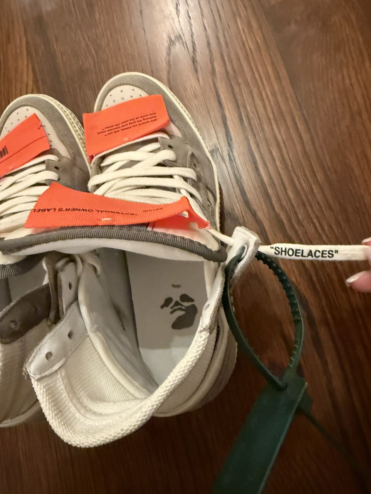 Off-White Off-White Off-Court 3.0 Grey Leather High-top Sneakers Size US 10 / IT 40 - 8 Thumbnail