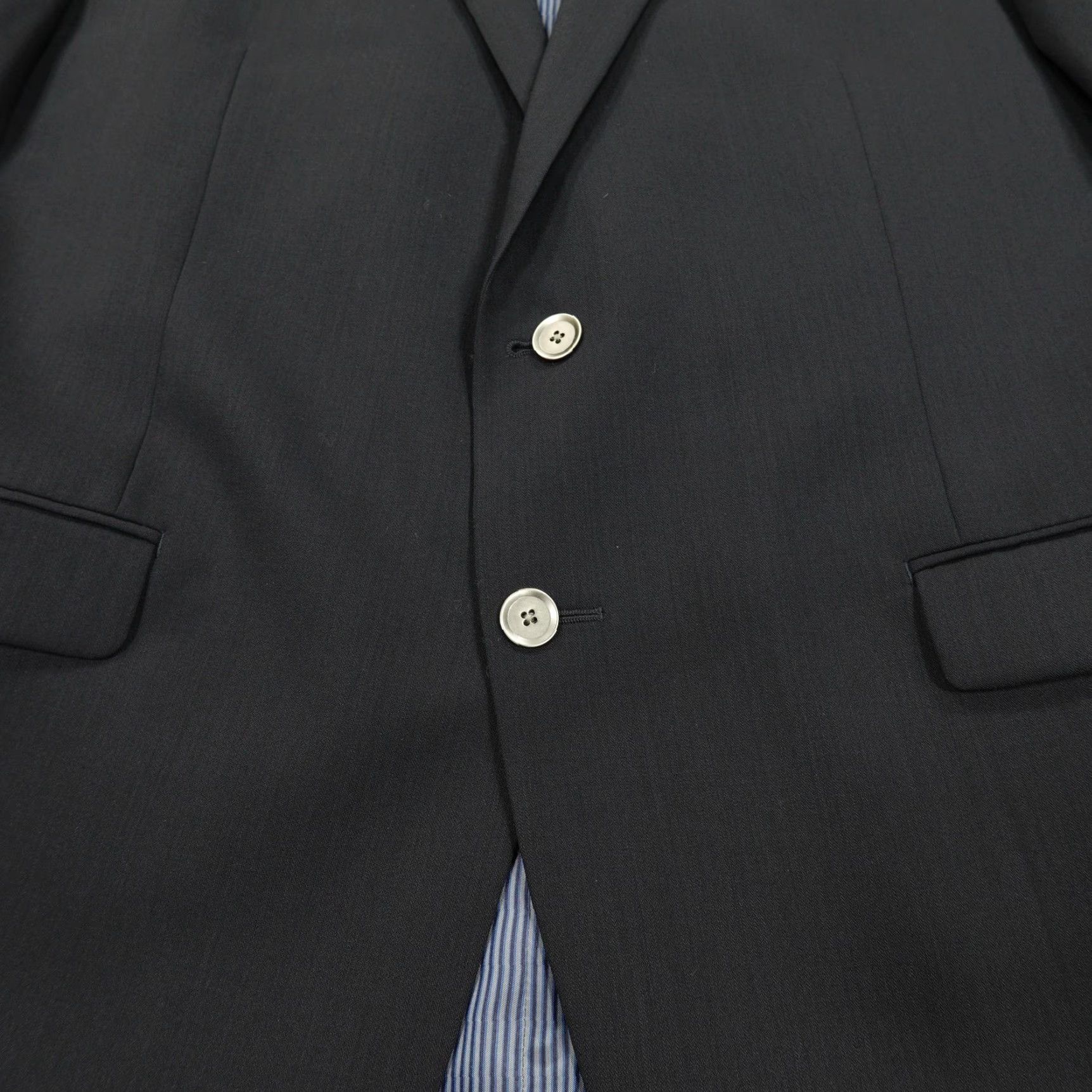 Calvin Klein Calvin Klein Blazer Men 42R Black Wool Blend Two Button Suit Jacket Coat Classic Size 42R - 3 Thumbnail