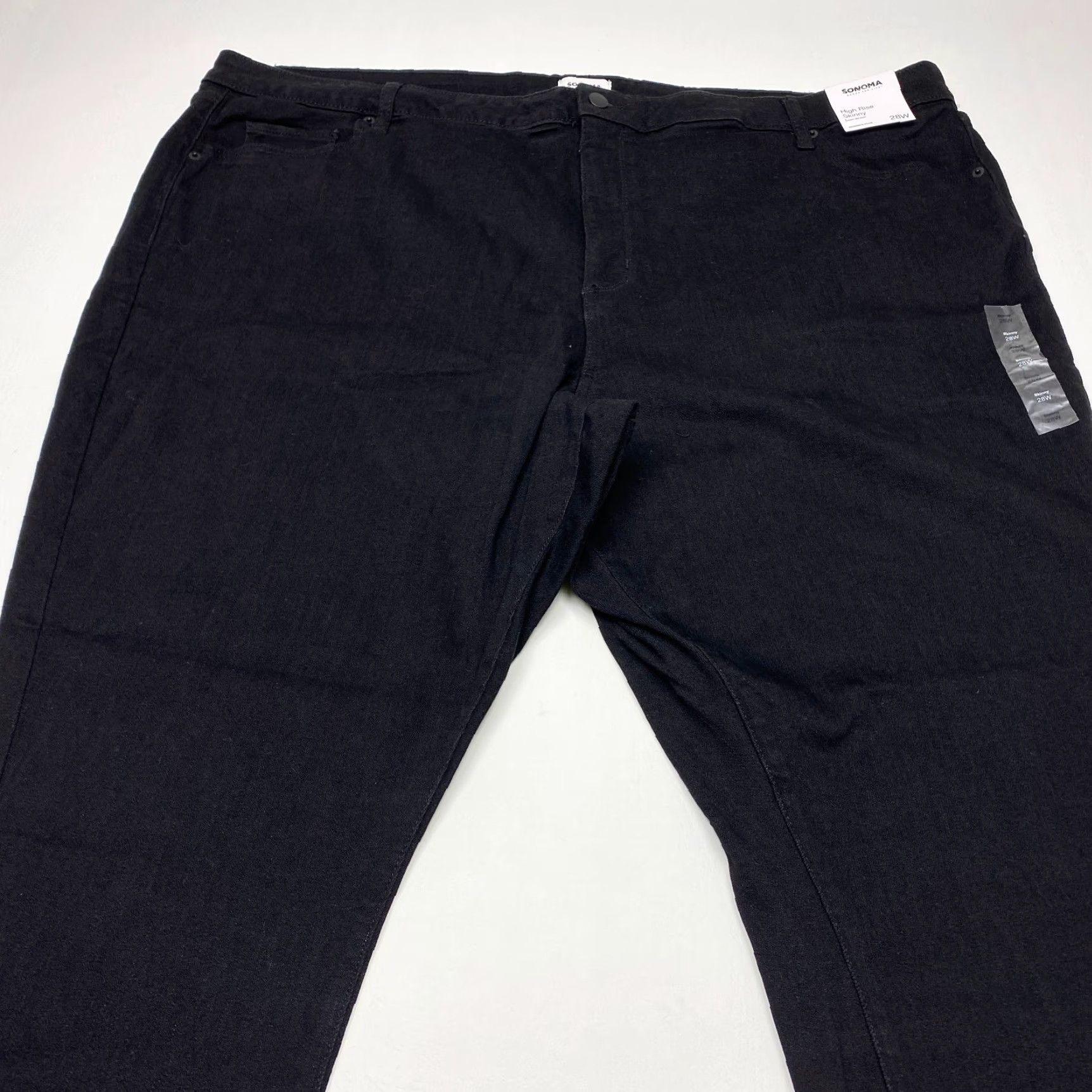 Vintage NWT Sonoma Jeans Plus 28W 48x28 Black High Rise Skinny SuperStretch Jeans Women's 28W Plus Size Sonoma Goods for Life City Jeans Size 28" / US 6 / IT 42 - 3 Thumbnail