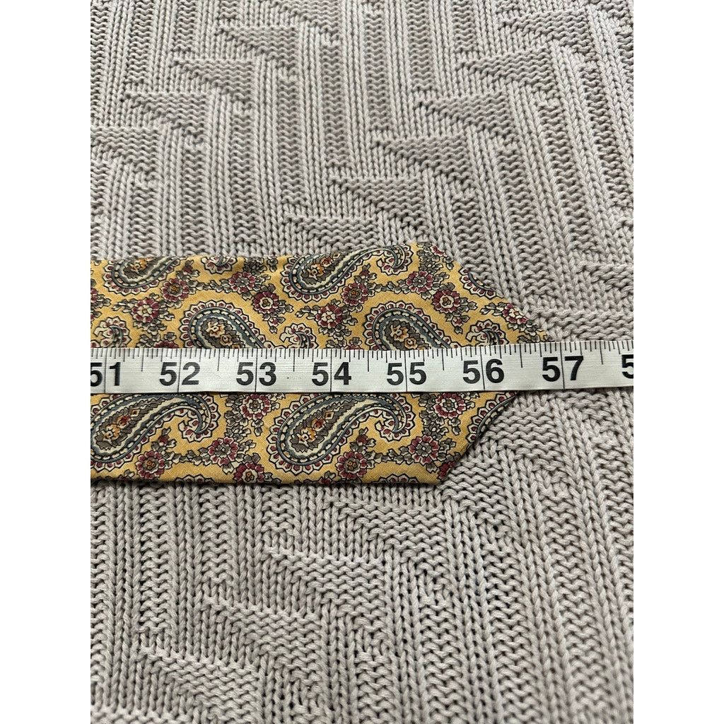Liberty London Vintage Liberty of London yellow paisley silk tie Size ONE SIZE - 3 Thumbnail