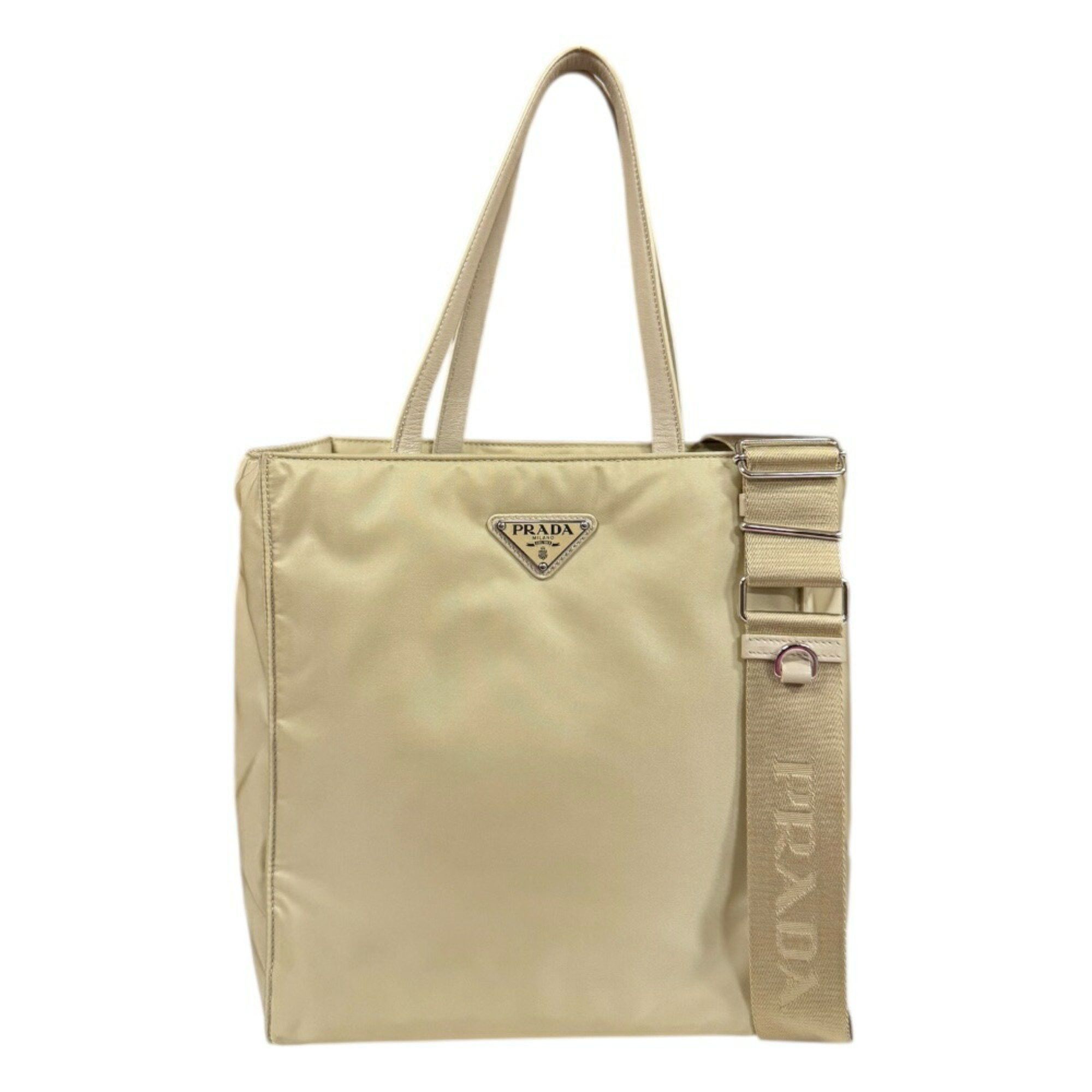 Prada Prada Shoulder Bag 1BG426 Beige Women's PRADA 2way Size ONE SIZE - 1 Thumbnail