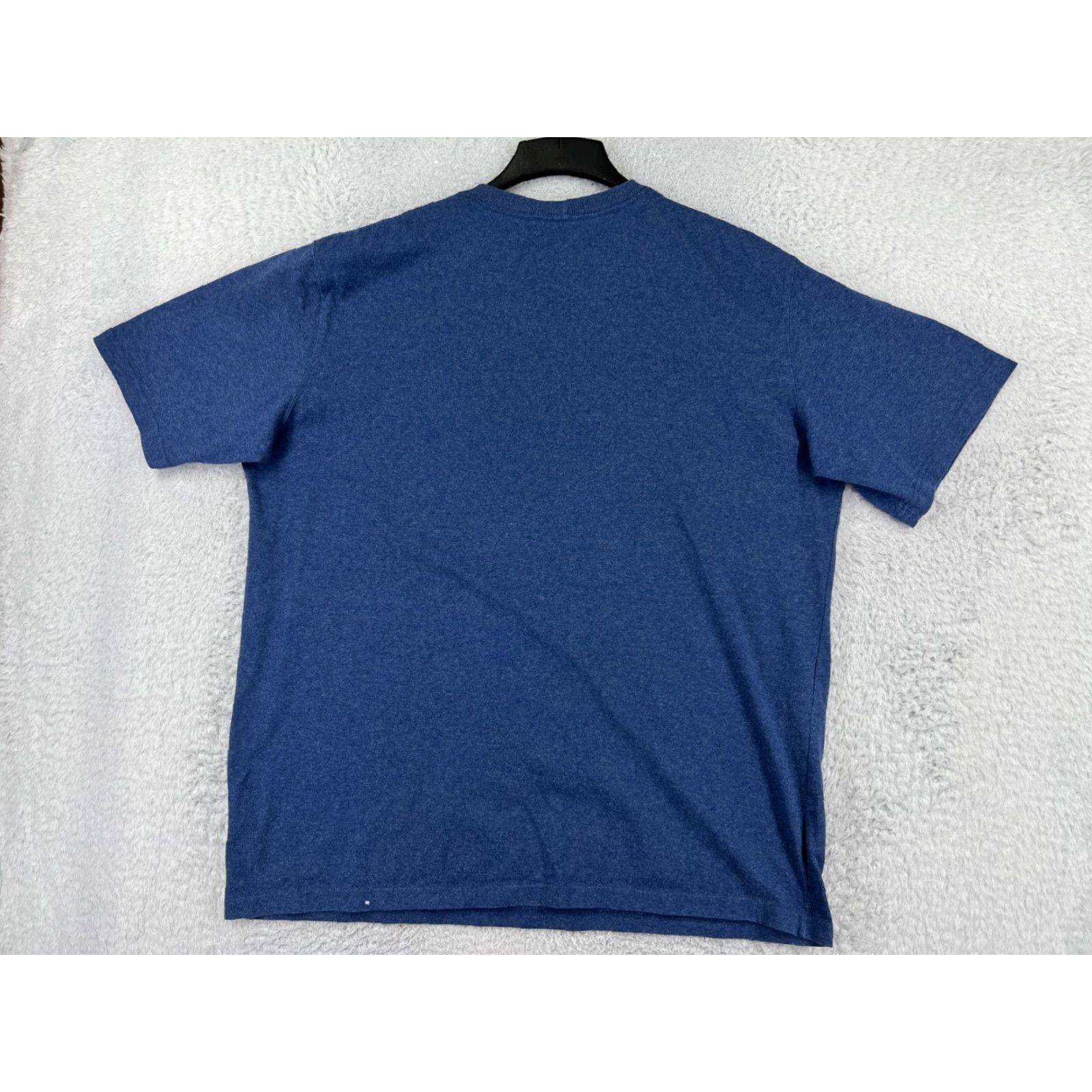 Carhartt Carhartt Shirt Mens 2XL Blue Short Sleeve Crew Neck Cotton Blend Jersey Logo 2000s Work Modern American Mens T-Shirt Size US XXL / EU 58 / 5 - 2 Thumbnail