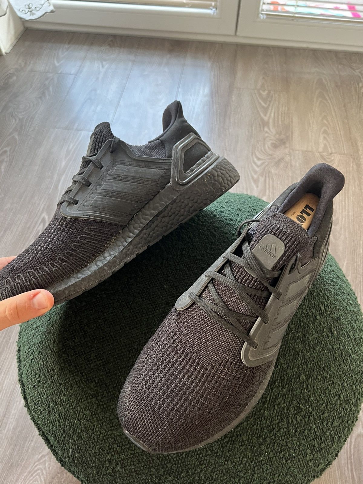 Adidas × Designer ‼️Adidas Utraboost Primeblue Triple Black Knit Sneakers‼️ Size US 10.5 / EU 43-44 - 15 Thumbnail