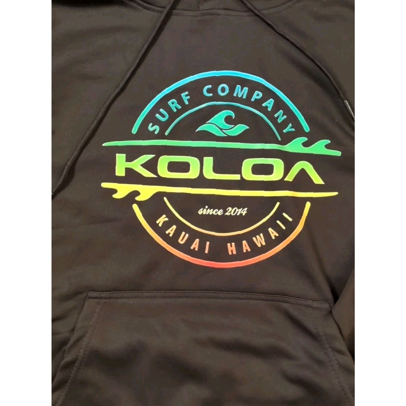 Vintage Koloa Hoodie Unisex Adults Large Black Koala Graphic Logo Hooded Sweatshirt Pullover Knit All Seasons Size US L / EU 52-54 / 3 - 2 Thumbnail