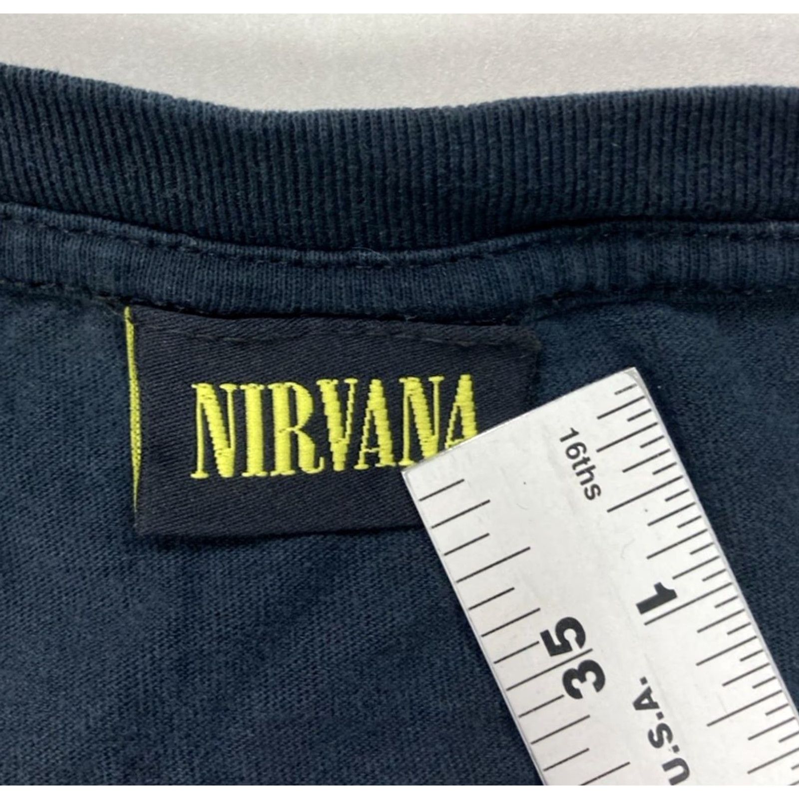 Logo 7 Nirvana Logo Graphic T-shirt Men 3XL Black Logo Short Sleeve Music Shirt Size US XXL / EU 58 / 5 - 4 Thumbnail