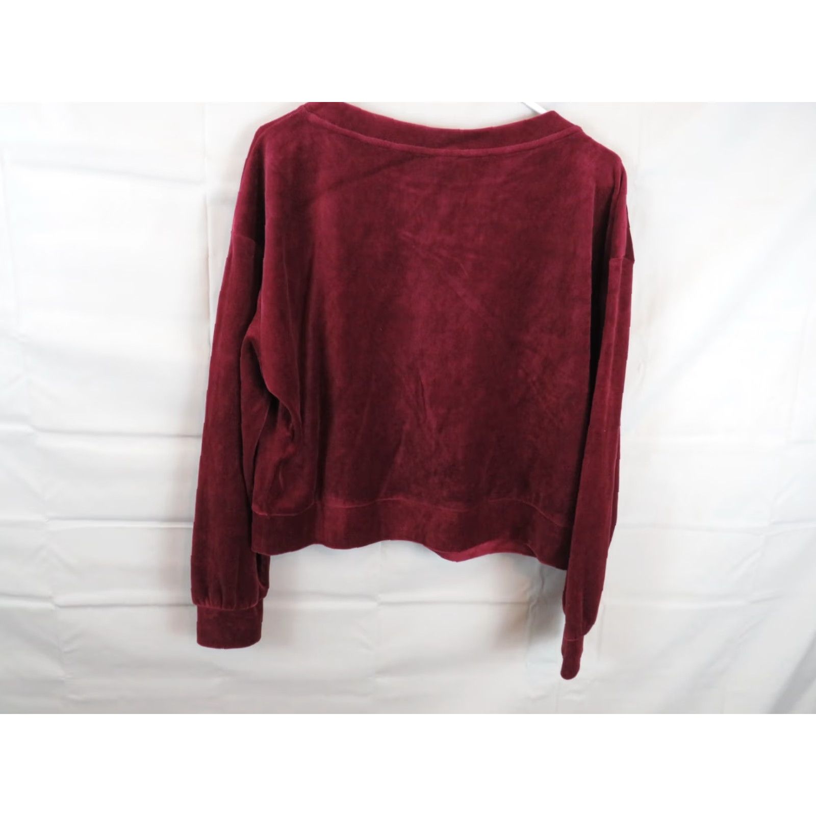 Vintage NWT Wild Fable Shirt Burgandy Ladies Casual Office Pull Over Long Sleeve Size L Large Womens Ladies Shirt Size L / US 10 / IT 46 - 4 Thumbnail