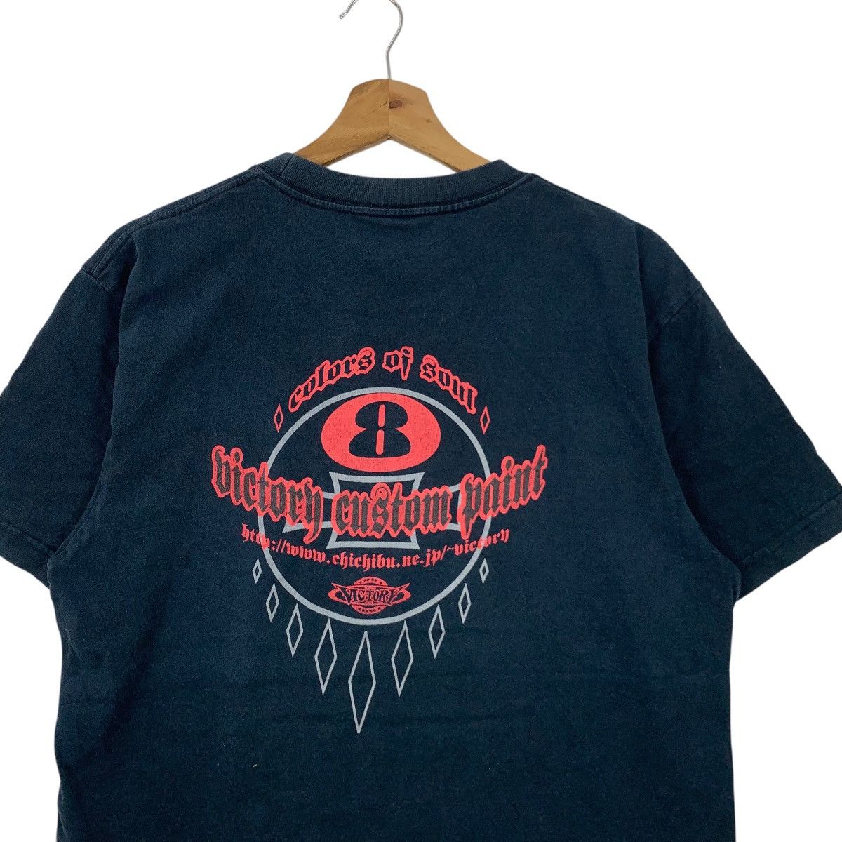 Japanese Brand × Vintage Vintage Victory Custom Paint Japanese Tee Shirt Rider Size US L / EU 52-54 / 3 - 2 Thumbnail