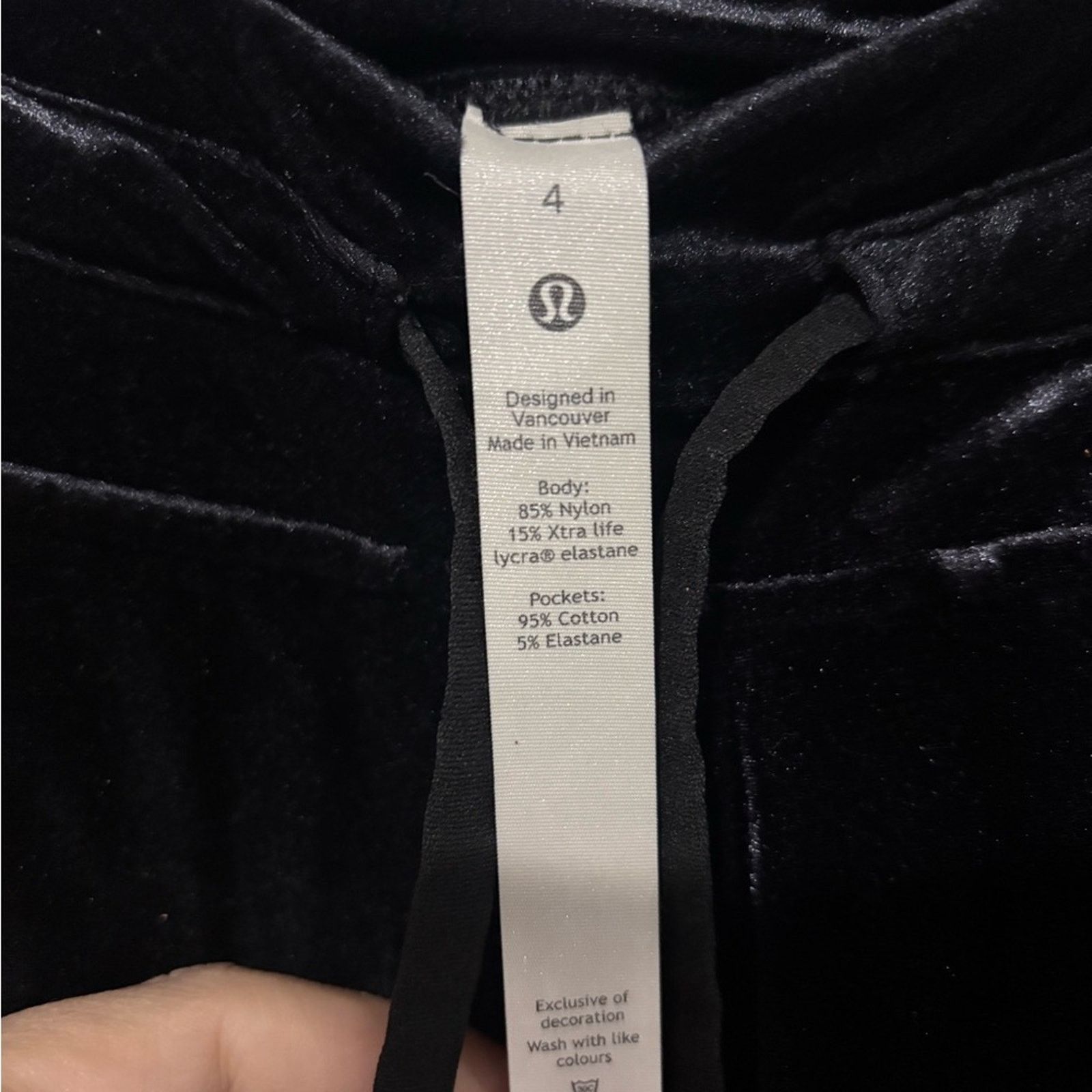 Lululemon Lululemon Ready to Crush Velour Joggers - Black - Size 4 Size 27" / US 4 / IT 40 - 3 Thumbnail
