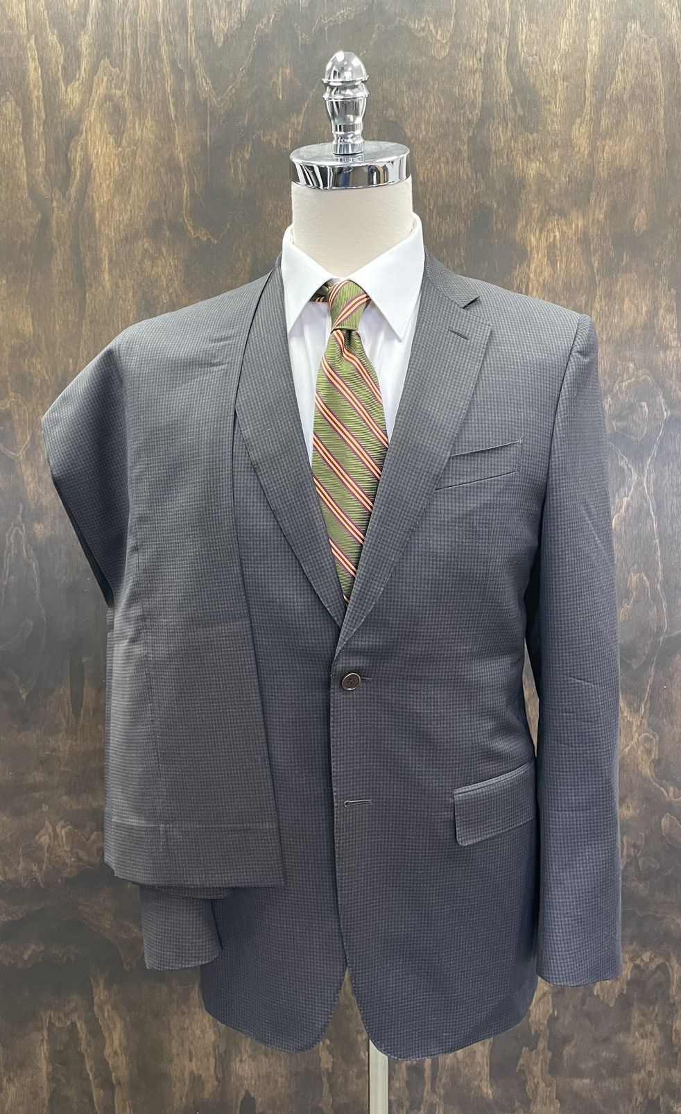 Mini Check Wool Suit