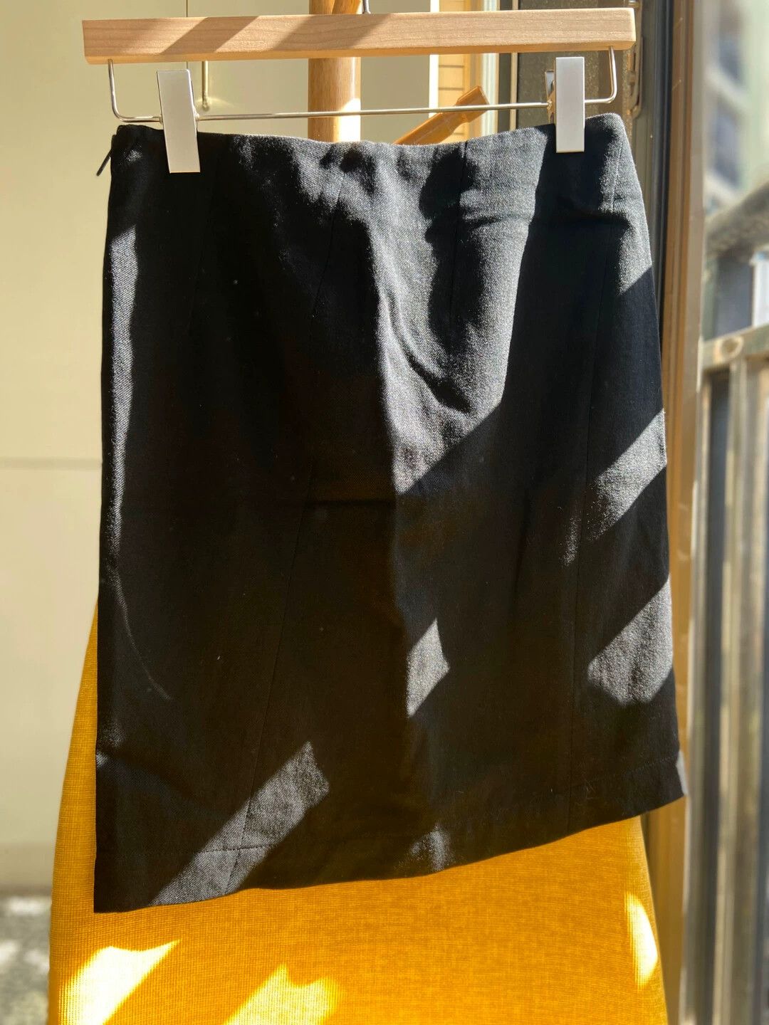 Ann Demeulemeester ADM Wool Skirt 95New EU36 Black Rare Adjustable Slit Zip Size 25" / US 0 / IT 36 - 4 Thumbnail