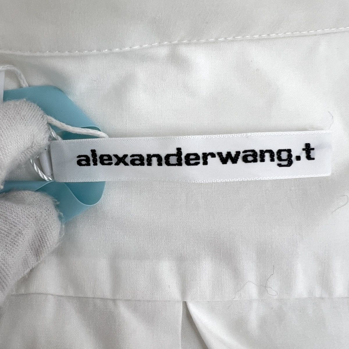 Alexander Wang Alexander Wang White Lapel Twisted Short Sleeve Dress K26WX Size M / US 6-8 / IT 42-44 - 6 Thumbnail