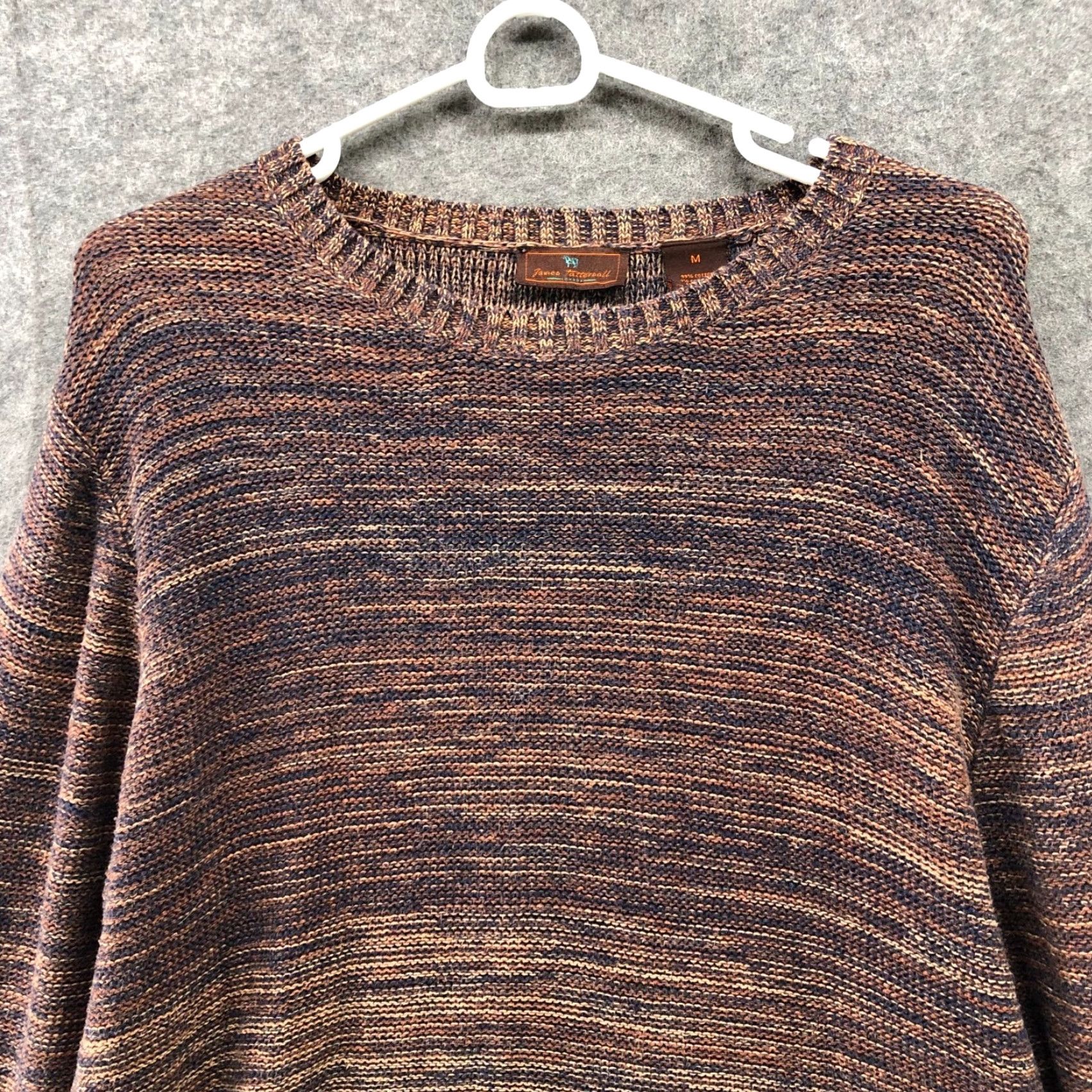 Vintage James Tattersall Cashmere Cotton Sweater Mens M Brown Crewneck Pullover Relaxed Classic Casual Size US M / EU 48-50 / 2 - 3 Thumbnail