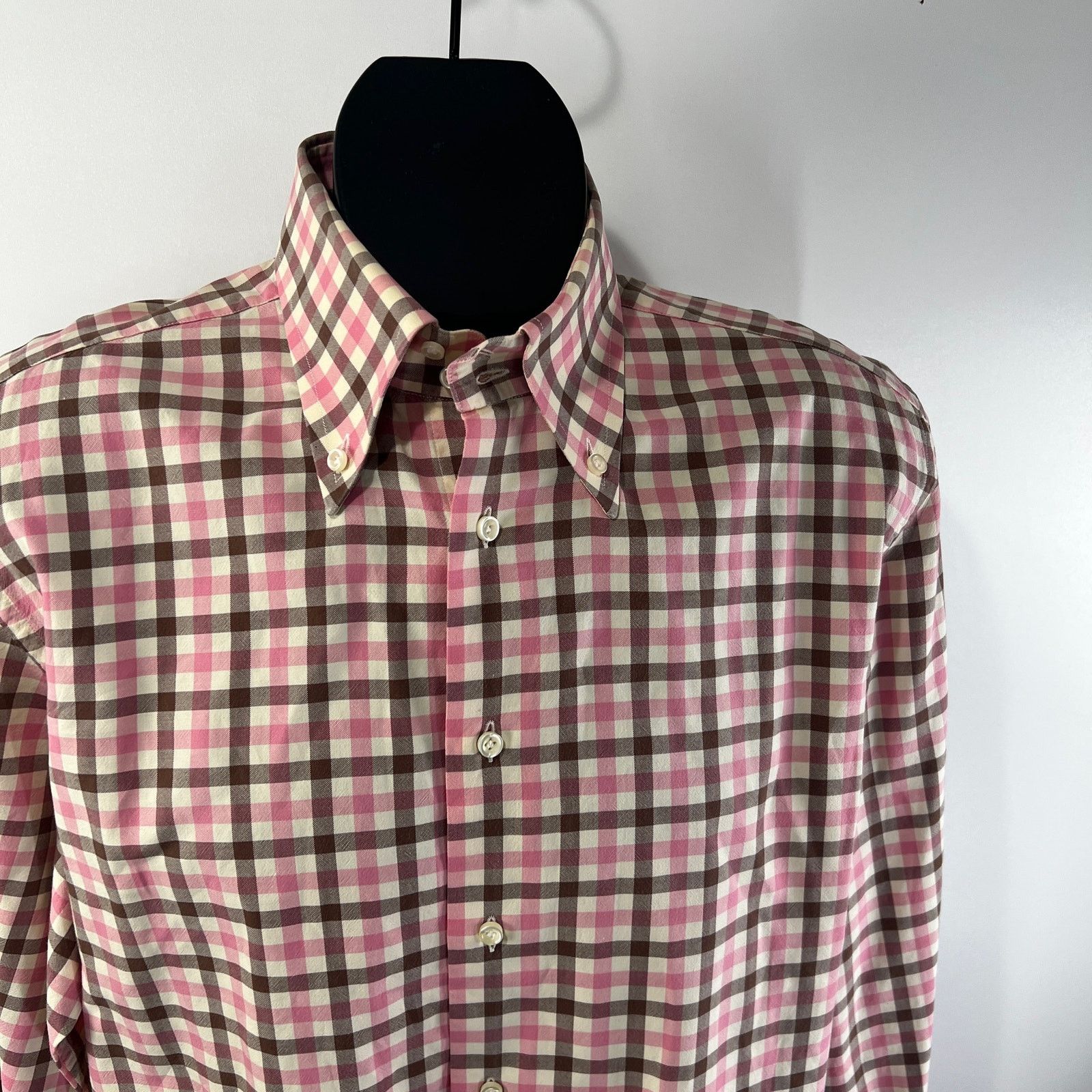 Daniel Cremieux Daniel Cremieux Button Down Check Shirt Long Sleeves Cotton Size US L / EU 52-54 / 3 - 3 Thumbnail