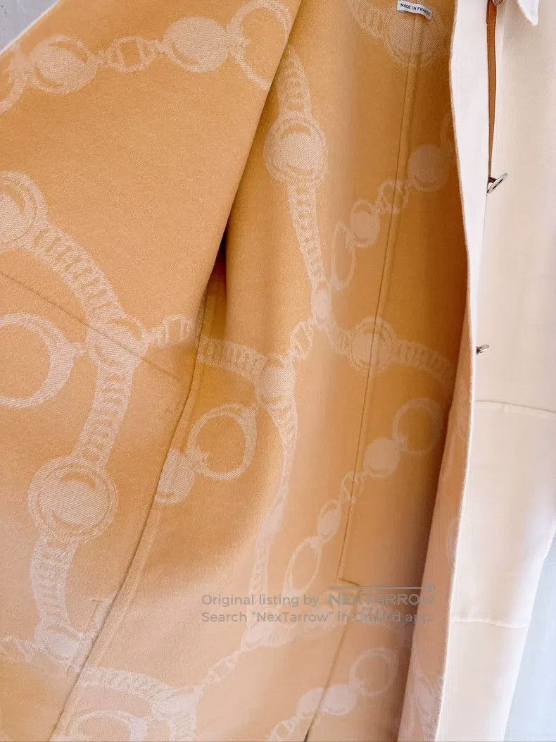 Hermes Hermes Eggshell Double-Sided Cashmere Coat Size XXS / US 00 / IT 34 - 6 Thumbnail