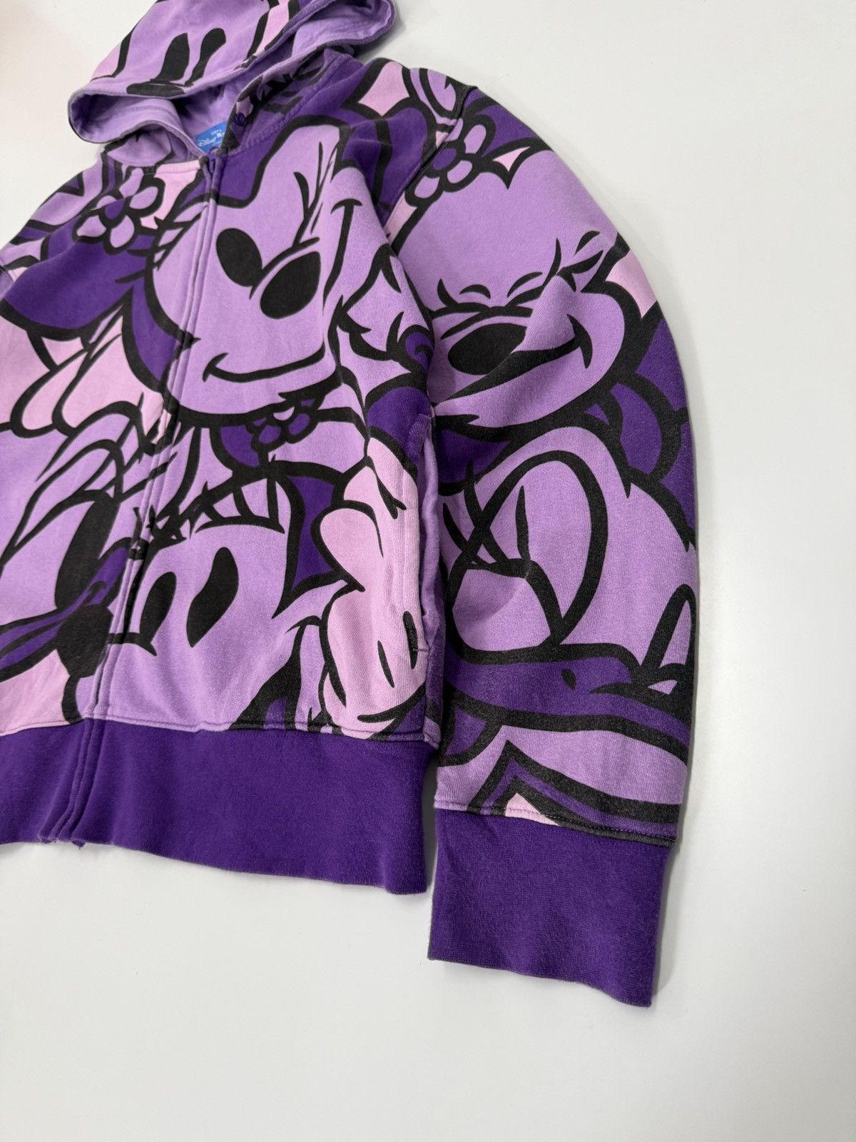 Disney 🔥 Y2K Mickey Full Printed Disney Resort Zipper Sweat Hoodie Size US S / EU 44-46 / 1 - 2 Thumbnail
