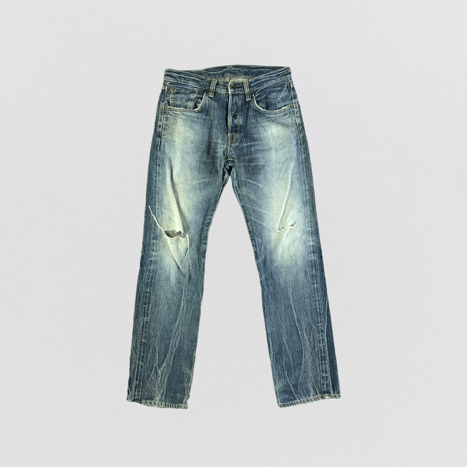 Edwin Vintage Blue Wash Edwin 505 Selvedge Jeans-JM3578 Size US 32 / EU 48 - 1 Thumbnail