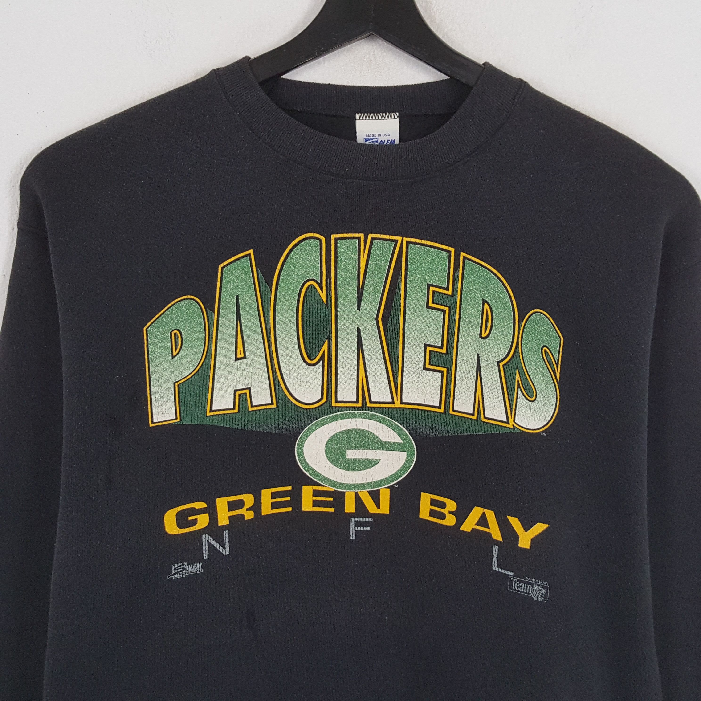 NFL × Salem Sportswear × Vintage PACKERS GREEN BAY NFL Football Team Vintage Sweatshirt Size US M / EU 48-50 / 2 - 2 Thumbnail