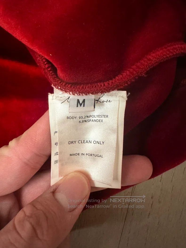 Martine Rose Martine Rose Red velvet pullover sweatshirt Size US M / EU 48-50 / 2 - 3 Thumbnail