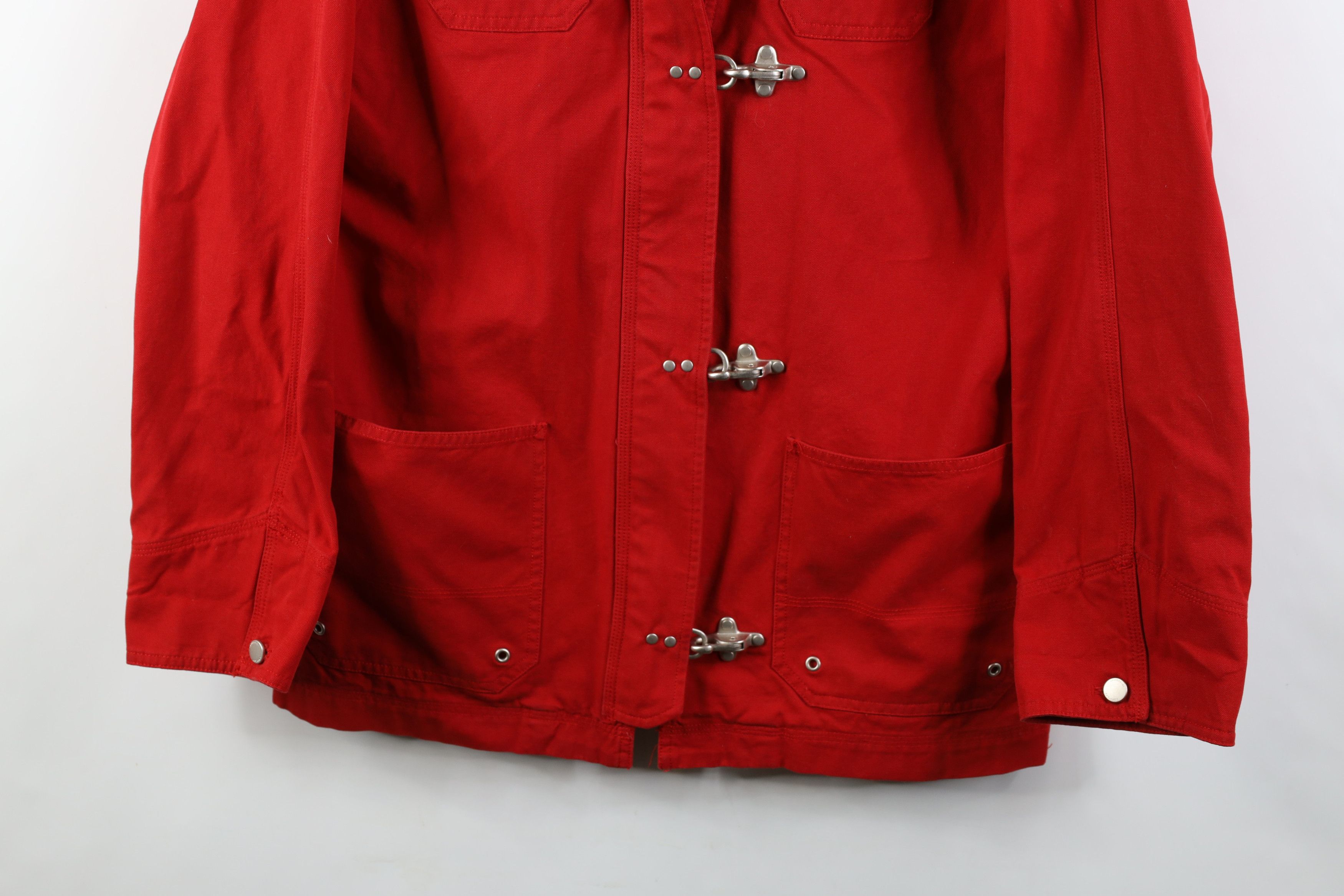 Ralph Lauren Vintage 90s Ralph Lauren Clasp Toggle Button Jacket Red Size M / US 6-8 / IT 42-44 - 3 Thumbnail