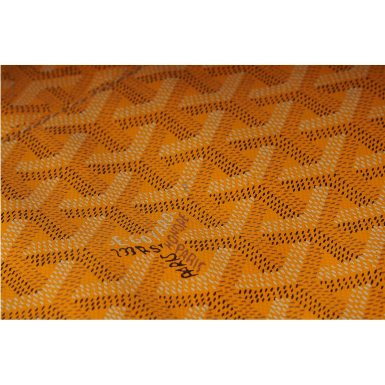 Goyard Saint Marie Clutch Bag Yellow Coated Canvas Travel Pouch Size ONE SIZE - 5 Thumbnail