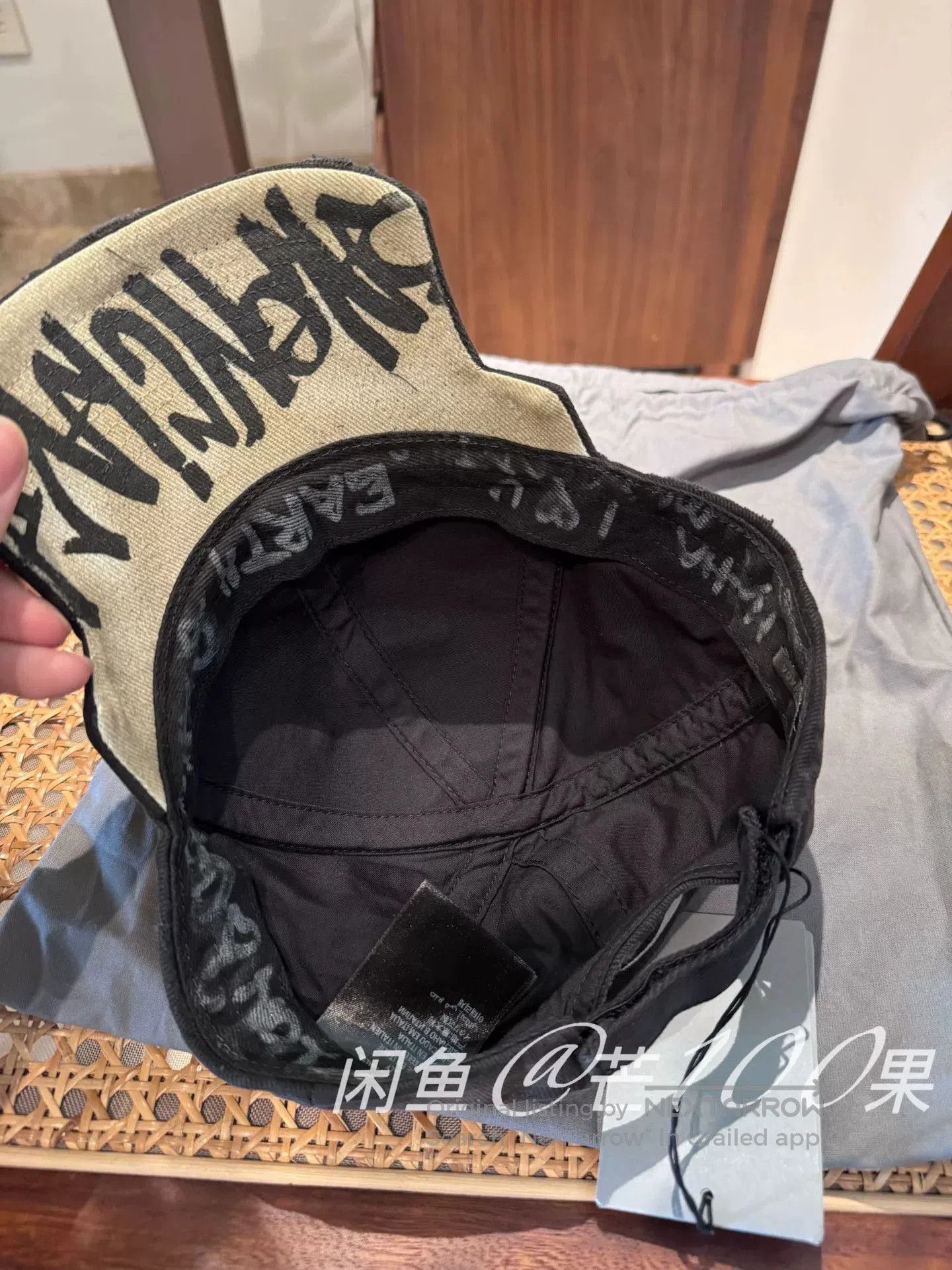 Balenciaga Balenciaga 24 Washed Vintage Tattoo Baseball Cap. Size ONE SIZE - 5 Thumbnail