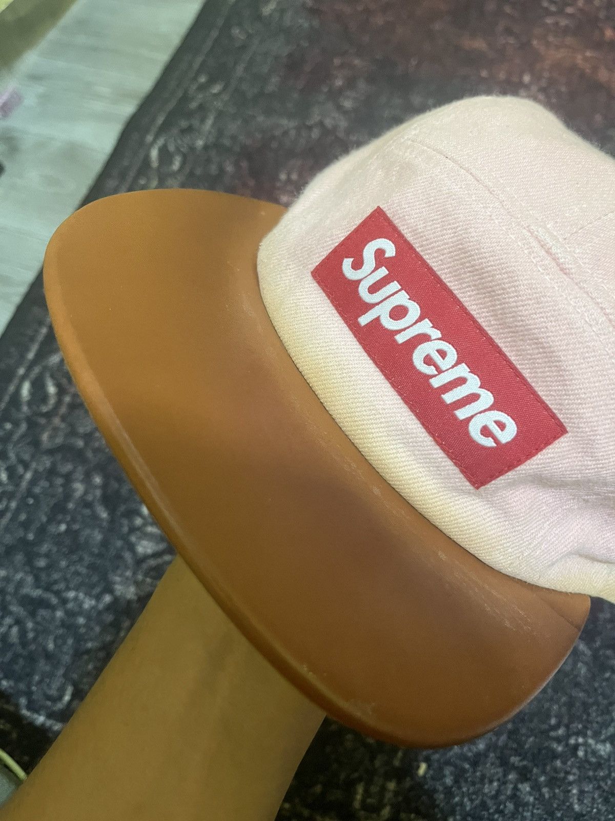 Supreme SUPREME DENIM LEATHER VISOR Size ONE SIZE - 5 Thumbnail