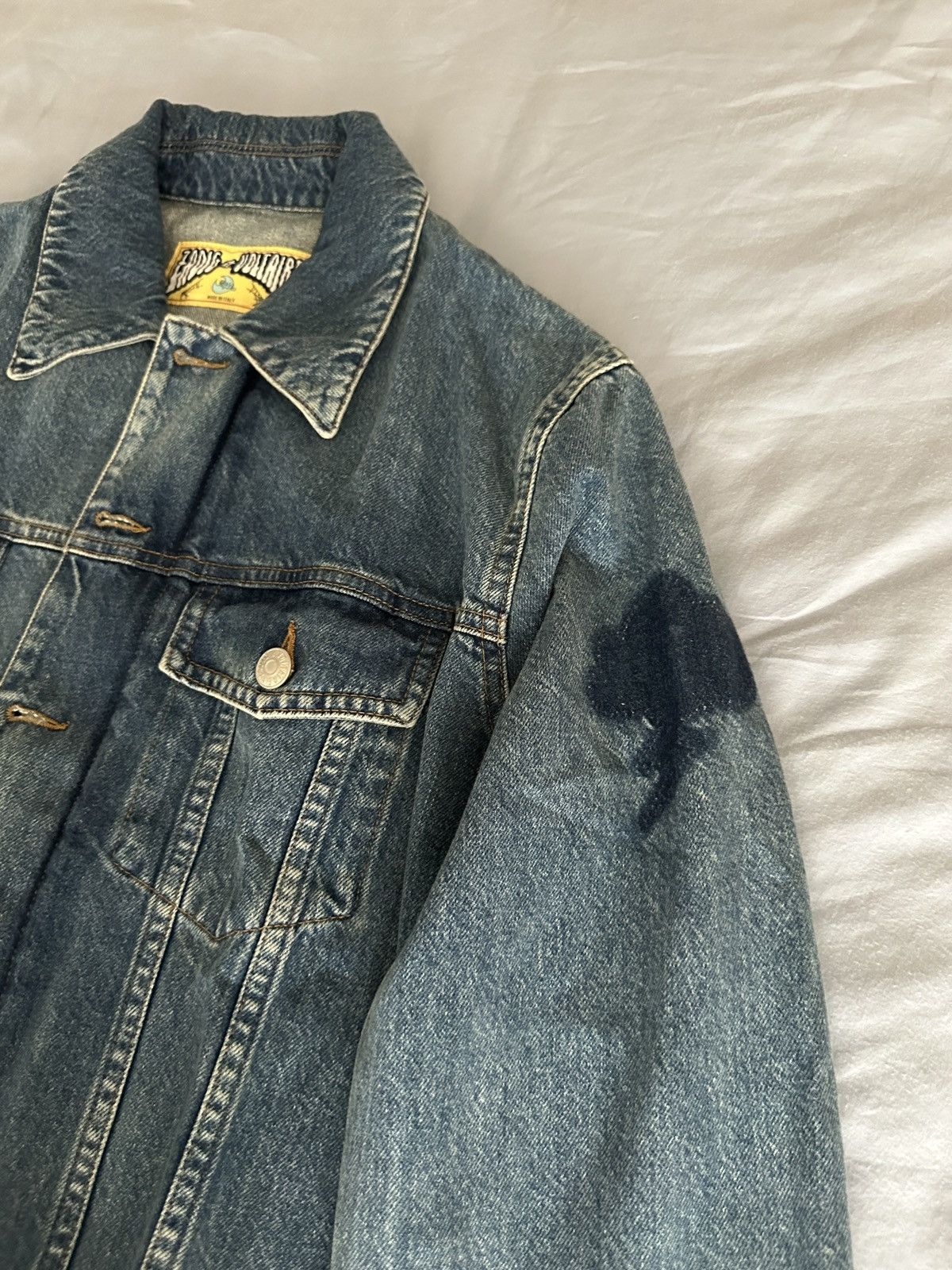 Zadig & Voltaire NWOT Cropped Zadig & Voltaire Denim Jacket Size US L / EU 52-54 / 3 - 4 Thumbnail