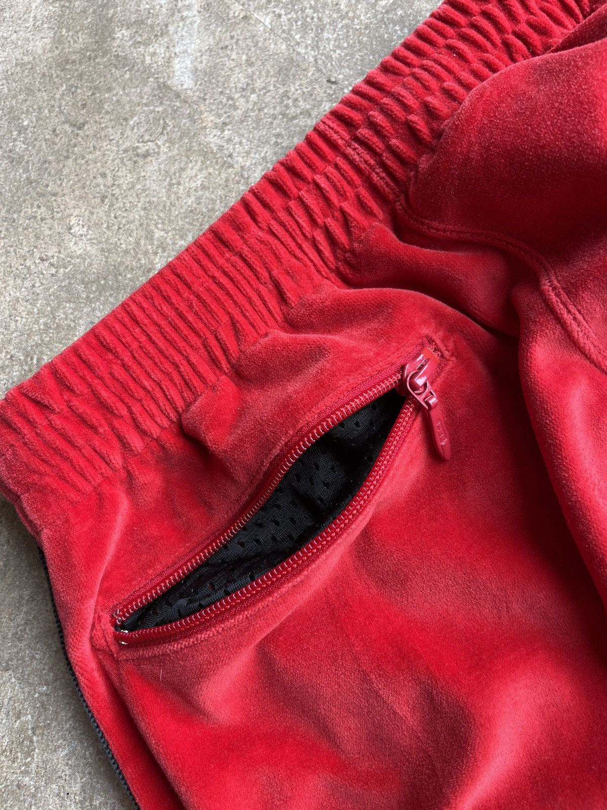 Needles Needles Velour Track Pants Red And Black Size US 30 / EU 46 - 7 Thumbnail