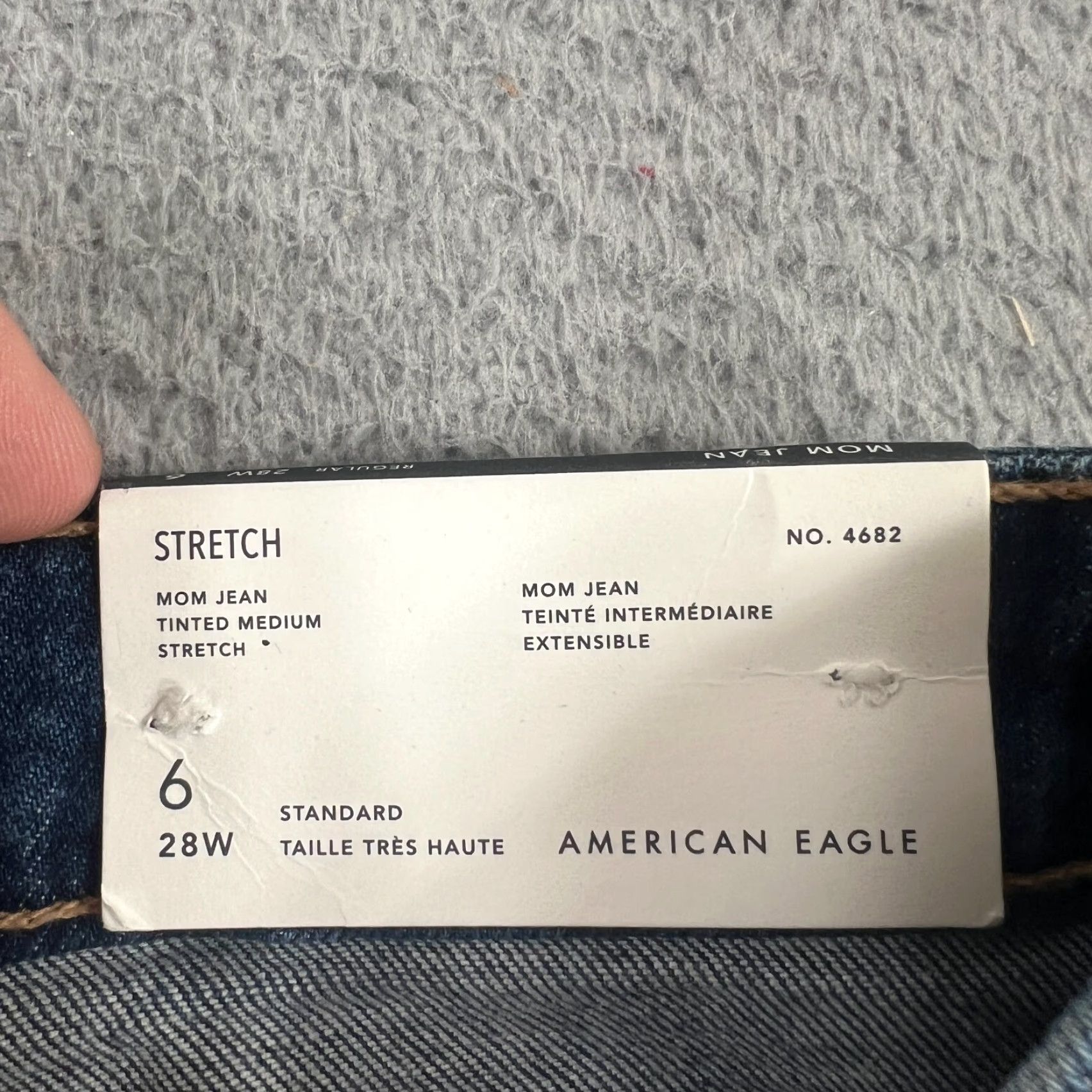 American Eagle Outfitters VINTAGE American Eagle Jeans Women 6 Regular Fit Denim High Waist Mom Style Blue Stretch Size 28" / US 6 / IT 42 - 6 Thumbnail