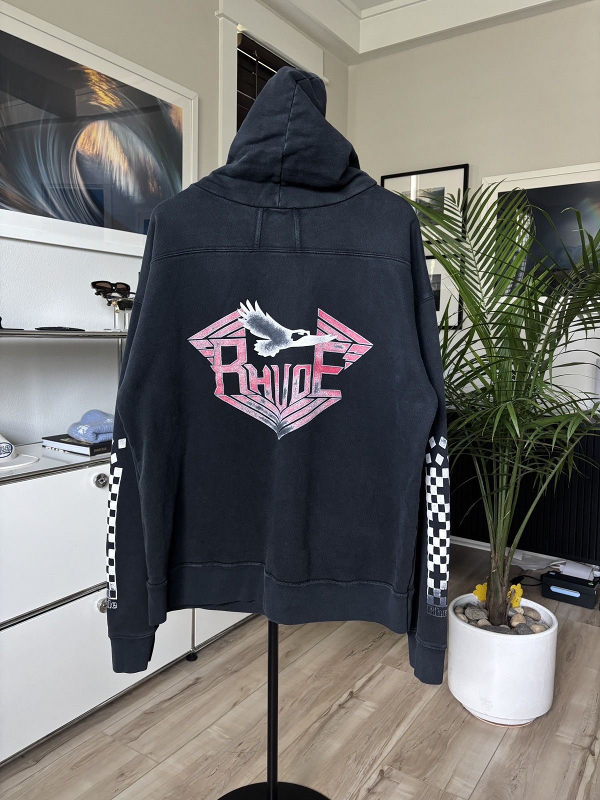Rhude RHUDE MALIBU RACING WASHED HOODIE Size US M / EU 48-50 / 2 - 3 Thumbnail