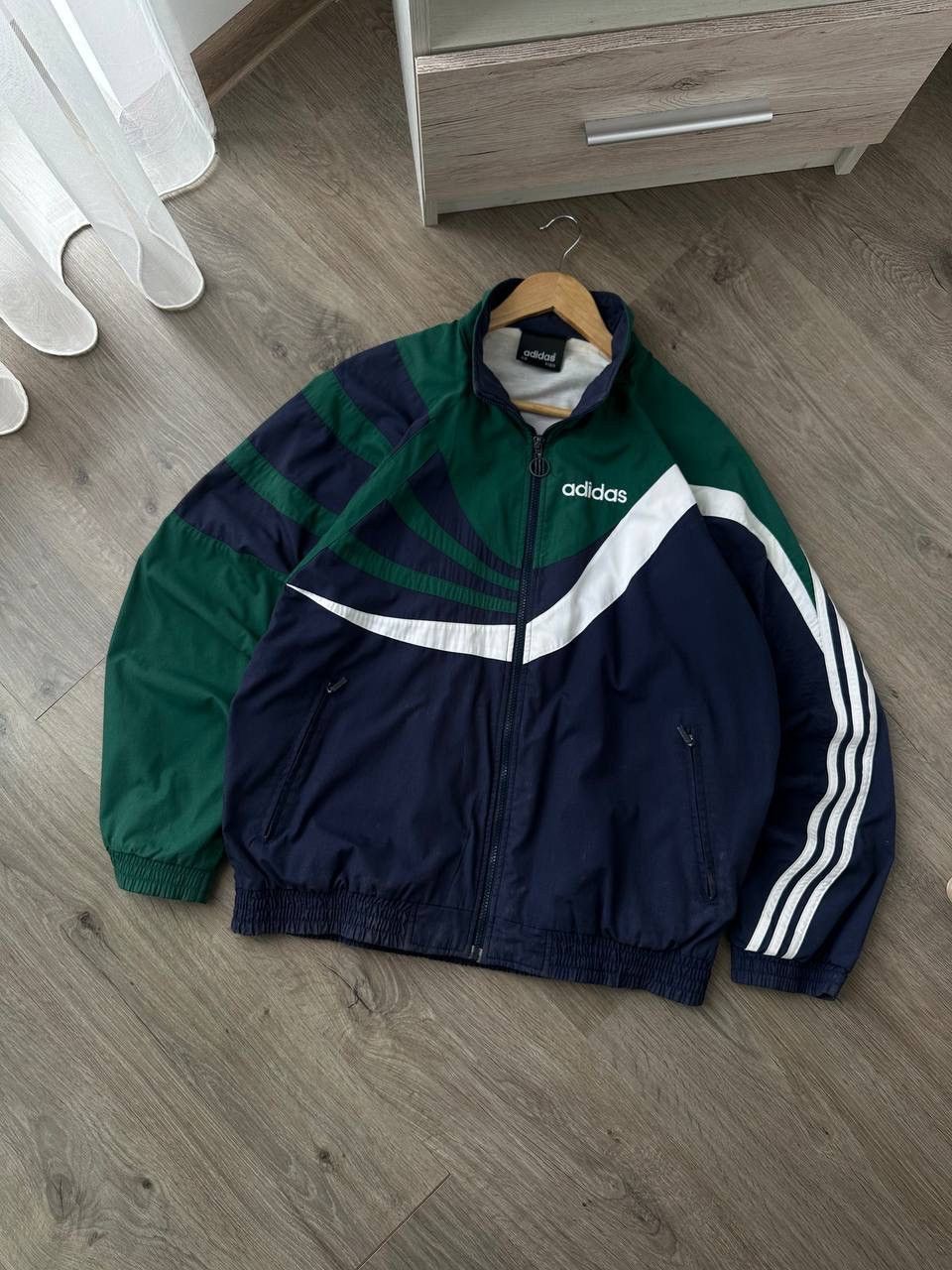 Adidas × Vintage Vintage Adidas Faded Sportswear Zip Hoodie Size US M / EU 48-50 / 2 - 4 Thumbnail