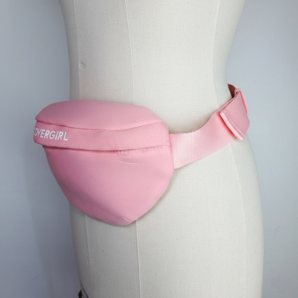 Other Cover Girl Belt Bag Pink Neoprene Clip On Zipper Pocket Pouc Size ONE SIZE - 5 Thumbnail