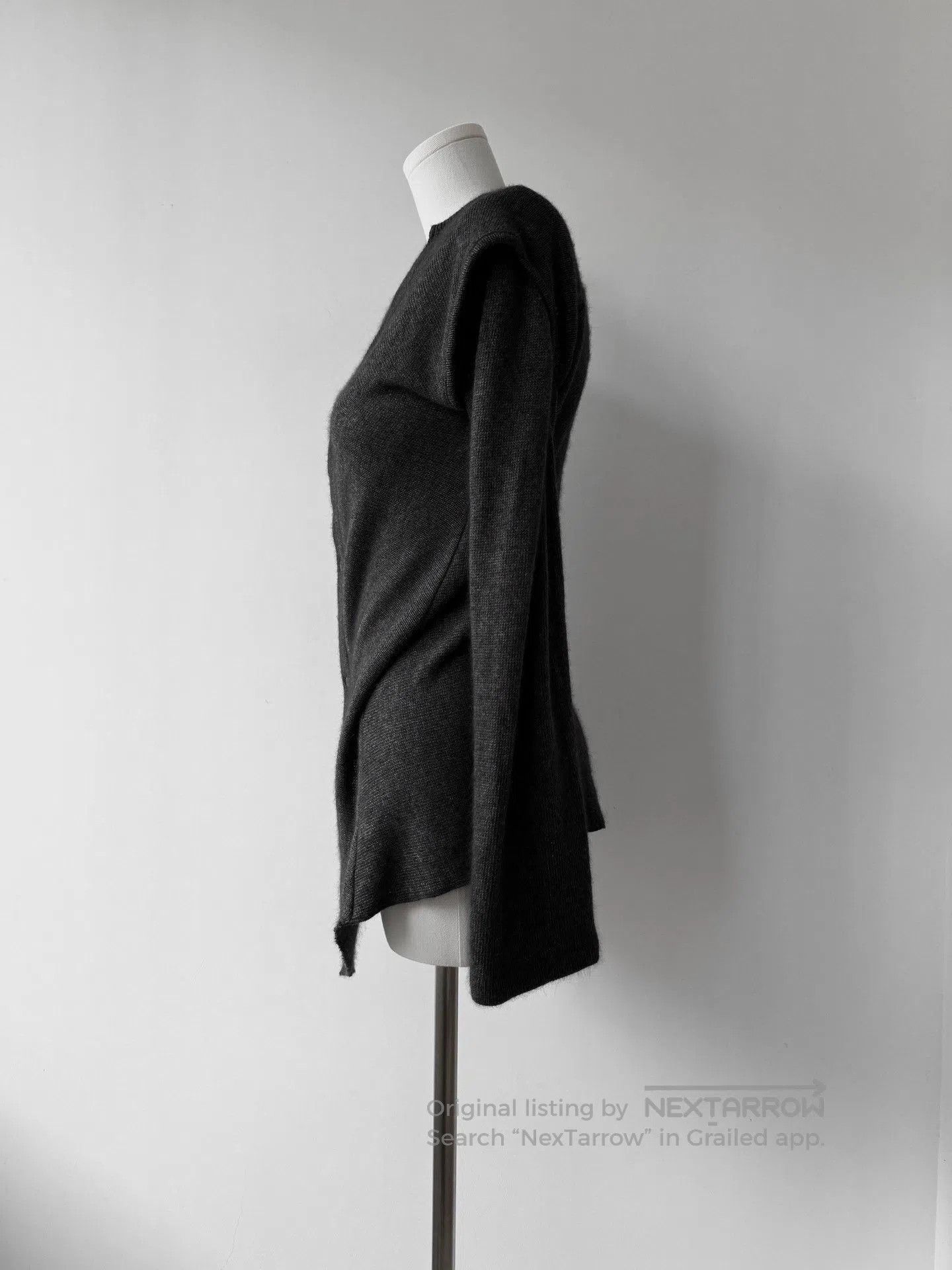 Yohji Yamamoto Yohji Yamamoto Y's Wool Asymmetric Cardigan. Size M / US 6-8 / IT 42-44 - 5 Thumbnail