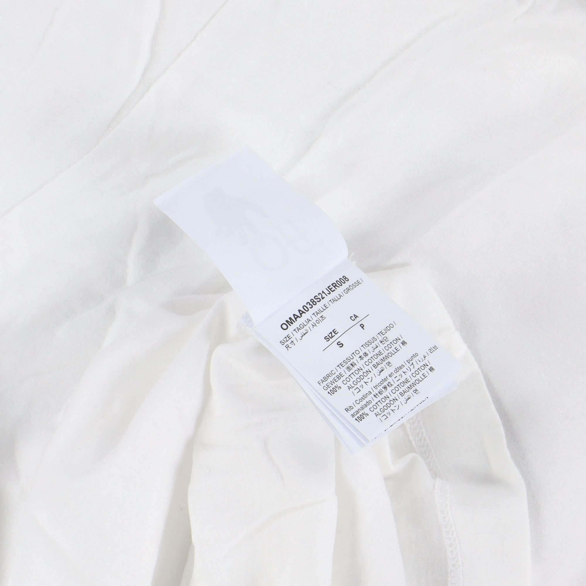 Off-White White Tech Marker Adam Is Eve Oversized T-shirt Size US S / EU 44-46 / 1 - 7 Thumbnail