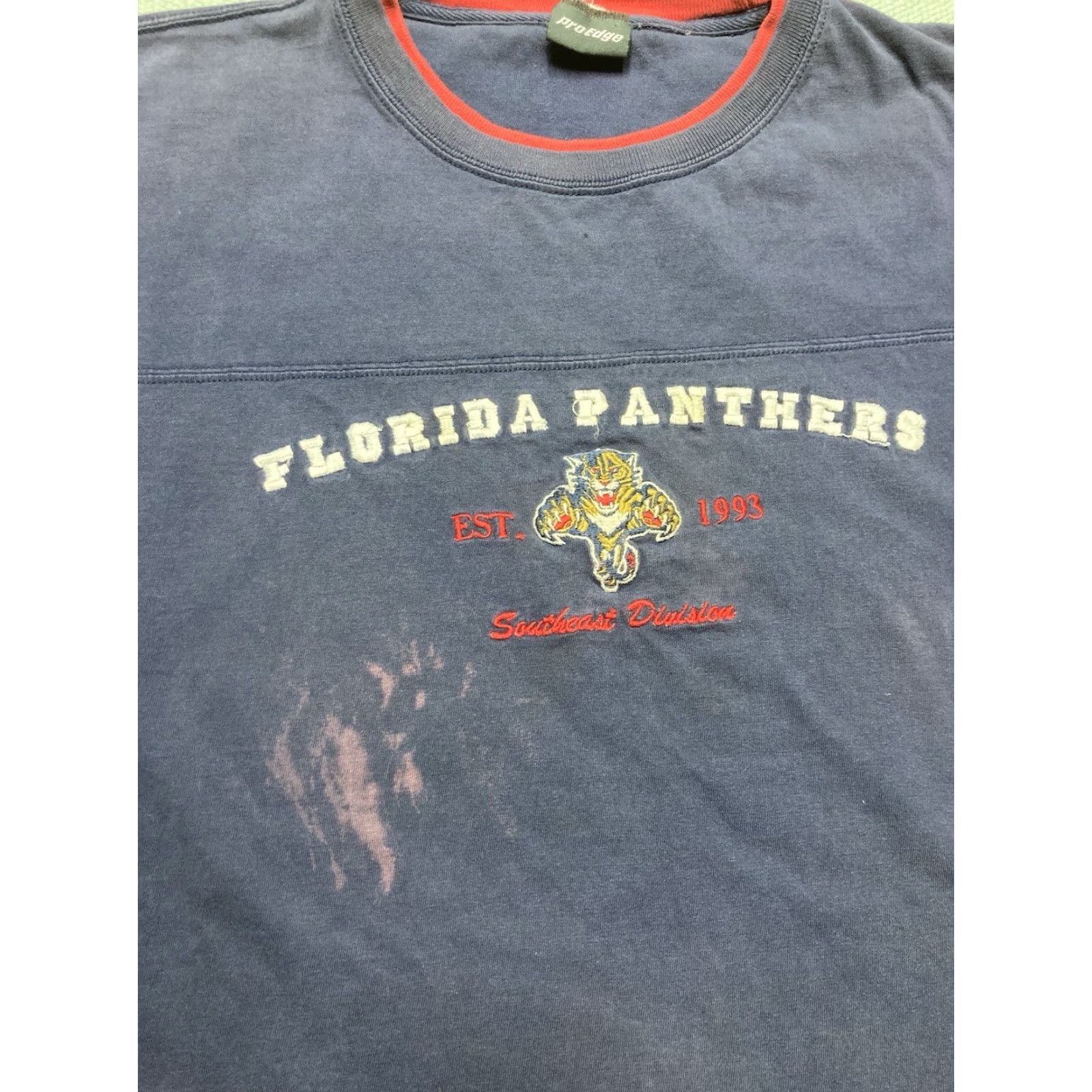 NHL VINTAGE Florida Panthers Florida Panthers Vintage t shirt NHL hockey T-Shirt Embroidered Graphic Blue XL Men Size US XL / EU 56 / 4 - 3 Thumbnail