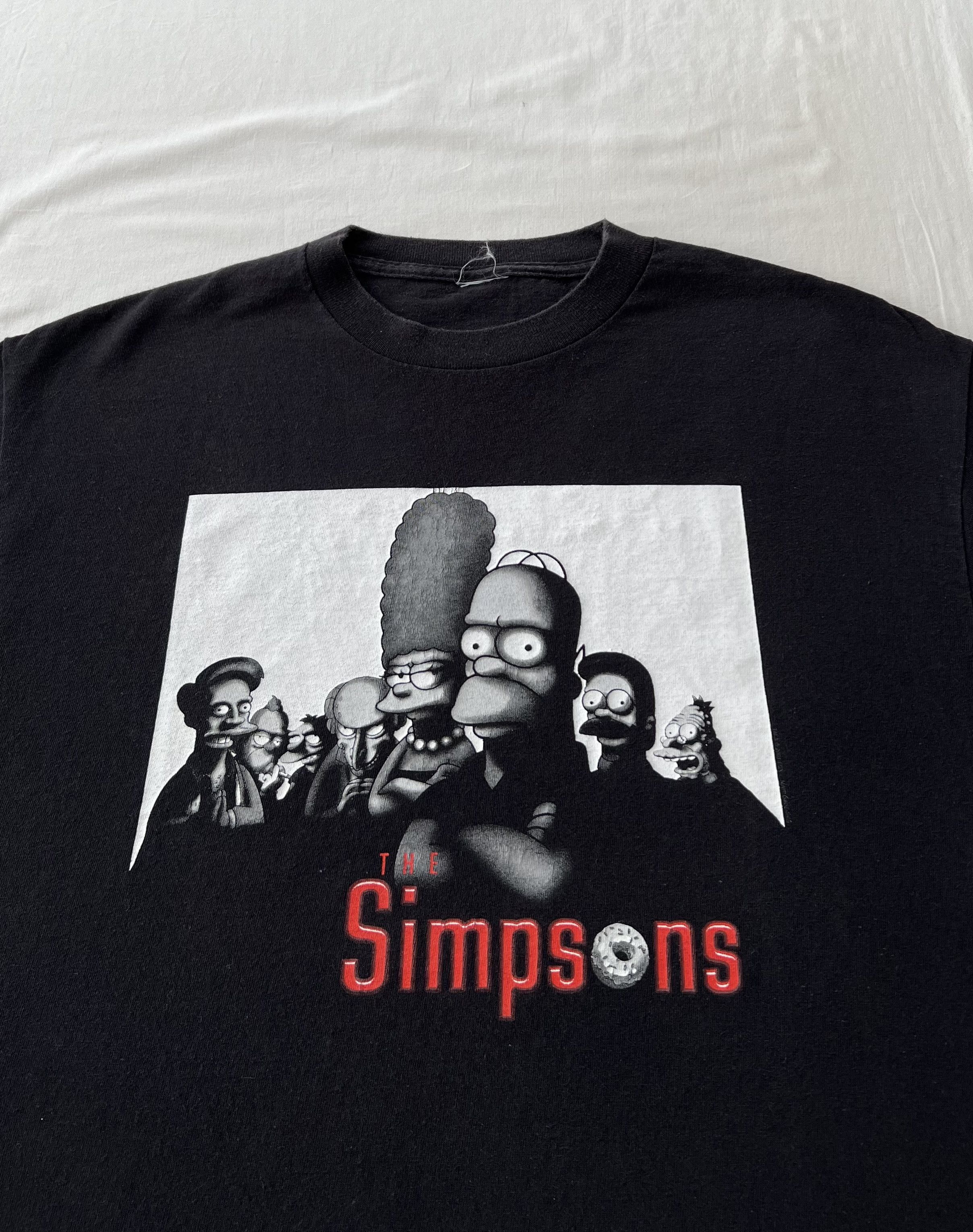 The Simpsons Vintage 2001 The Simpsons Sopranos Parody Fox Black T-shirt Size US L / EU 52-54 / 3 - 3 Thumbnail