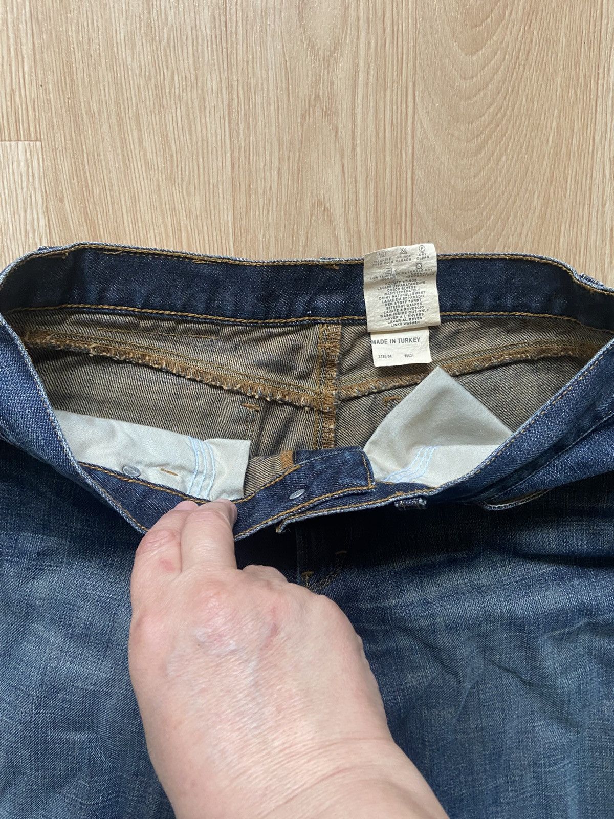 Calvin Klein Calvin Klein Women's Mid-Rise W29 L34 Denim Jeans Flared 90s Size 29" - 4 Thumbnail