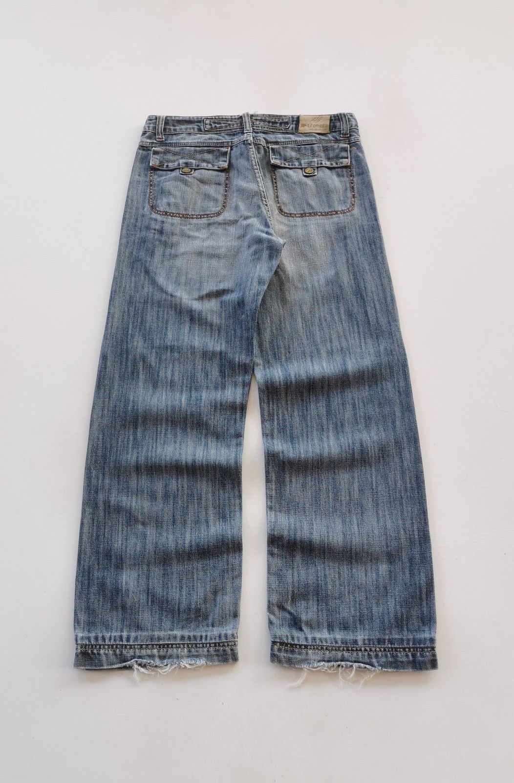 Japanese Brand Leopard Baggy Distressed Denim Jeans Size US 34 / EU 50 - 6 Thumbnail