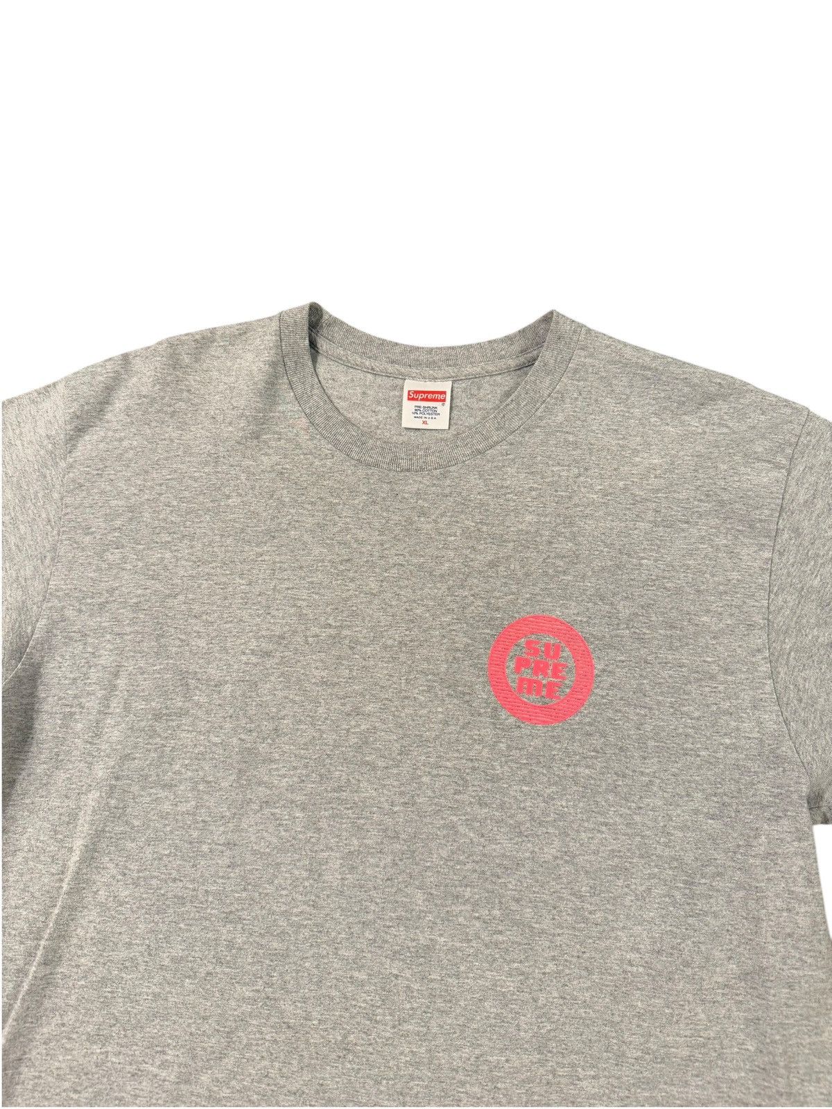 Supreme Disrupt Pink Logo Tee Size US XL / EU 56 / 4 - 4 Thumbnail