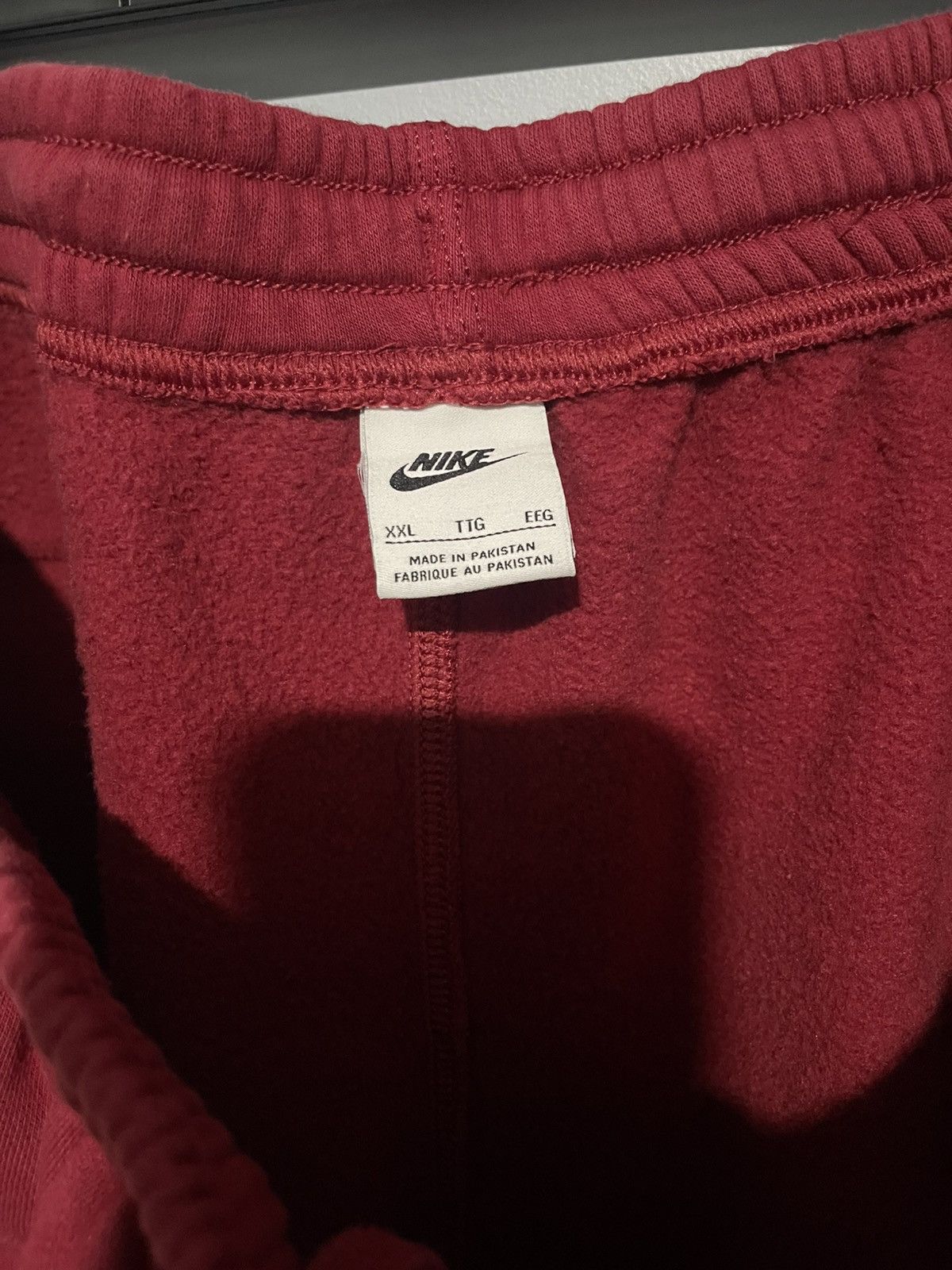 Nike Nike Sweatpants Men’s Sz XXL Maroon Fleece Jogger Drawstring Size US 38 / EU 54 - 4 Thumbnail